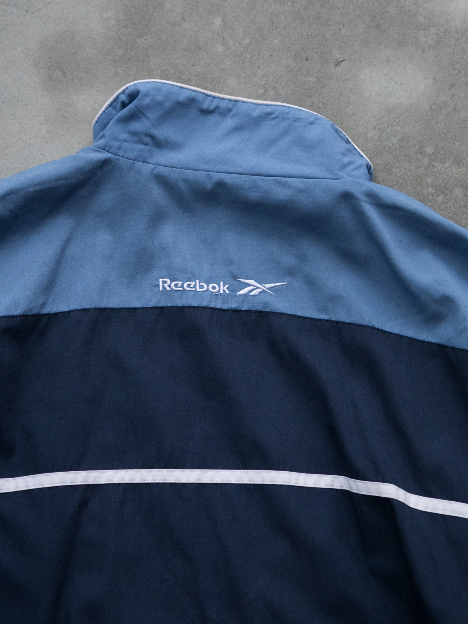 Vintage Blue Reebok Panelled Windbreaker (L)