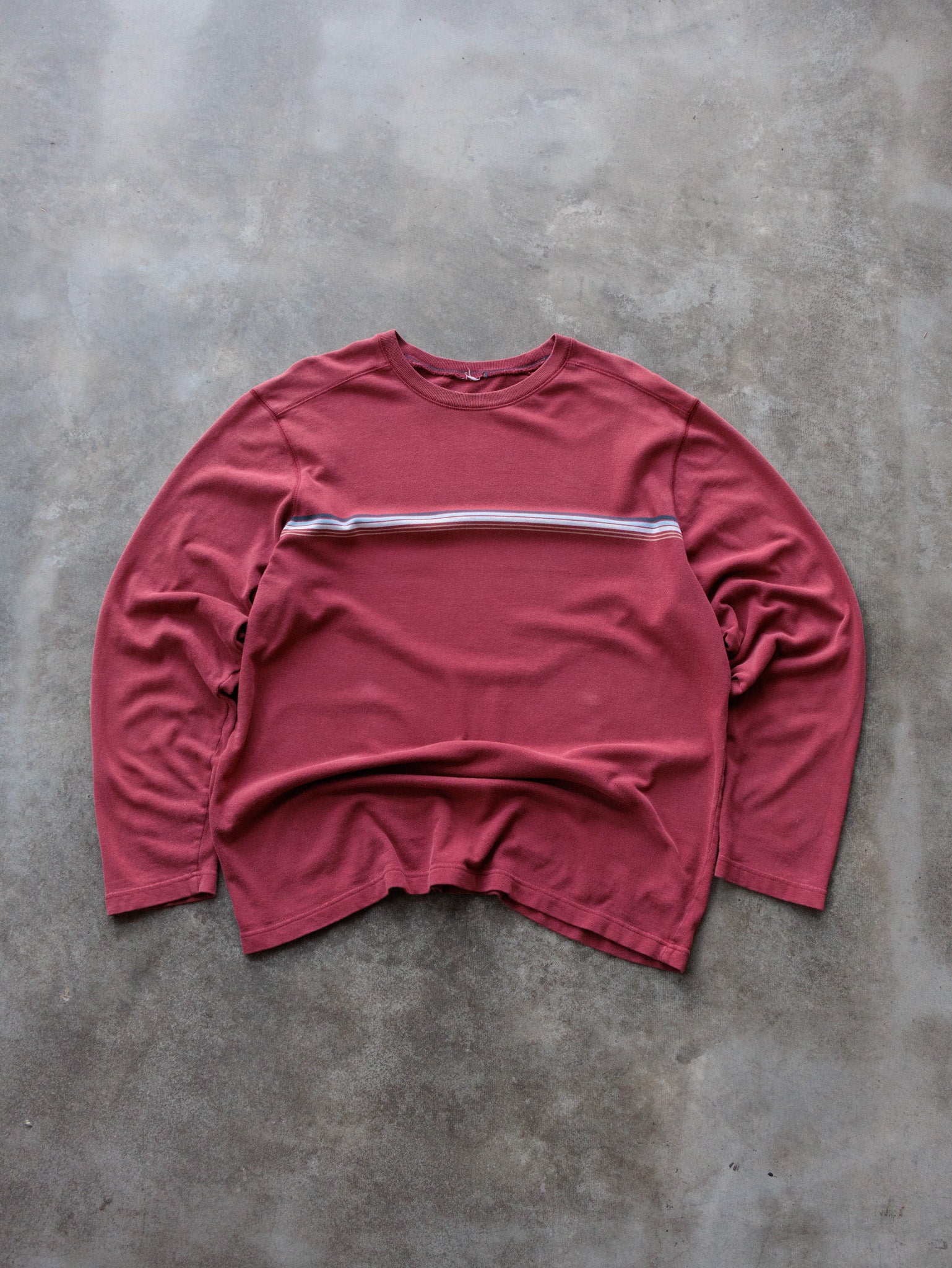 Vintage Red Chest Stripe Sweatshirt (-)