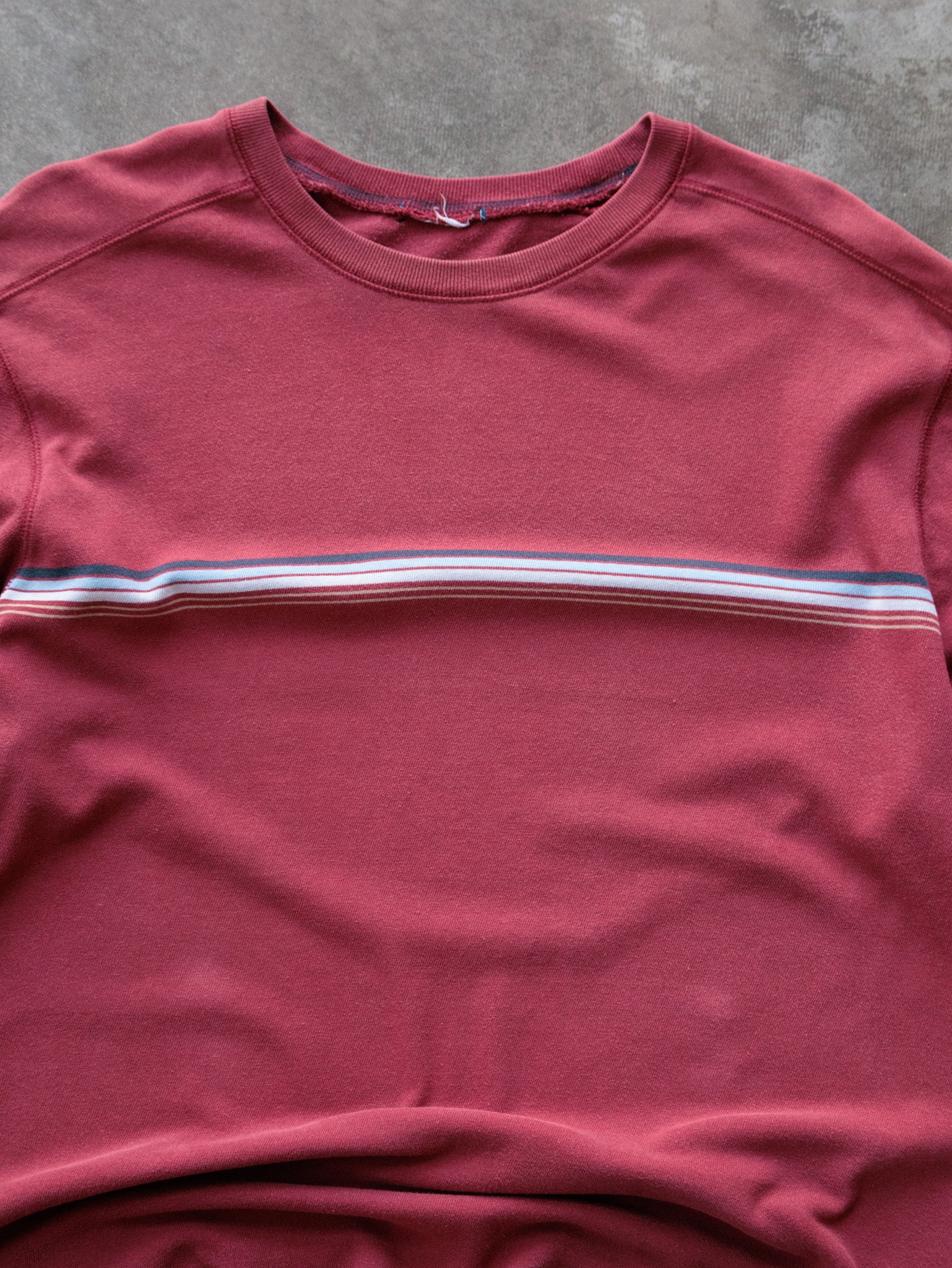 Vintage Red Chest Stripe Sweatshirt (-)
