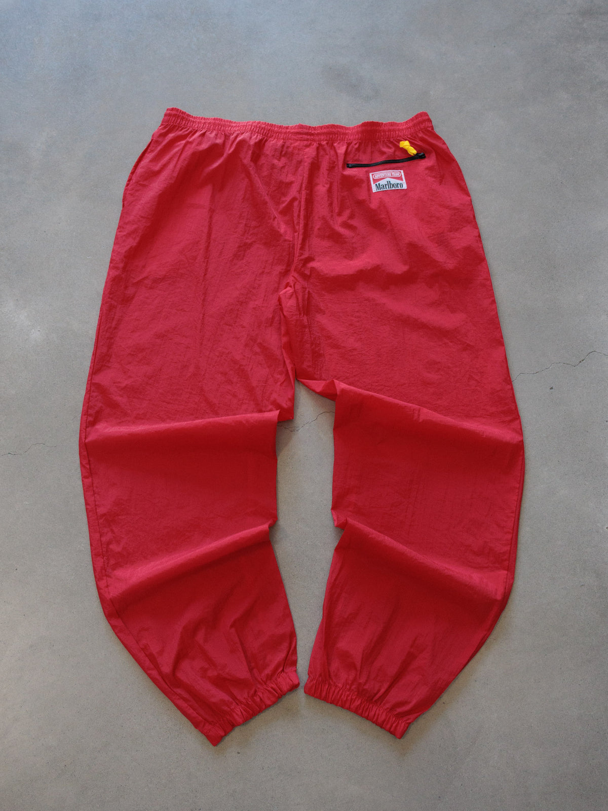 Vintage 90s Red Marlboro Adventure Team Track Pants (XL)