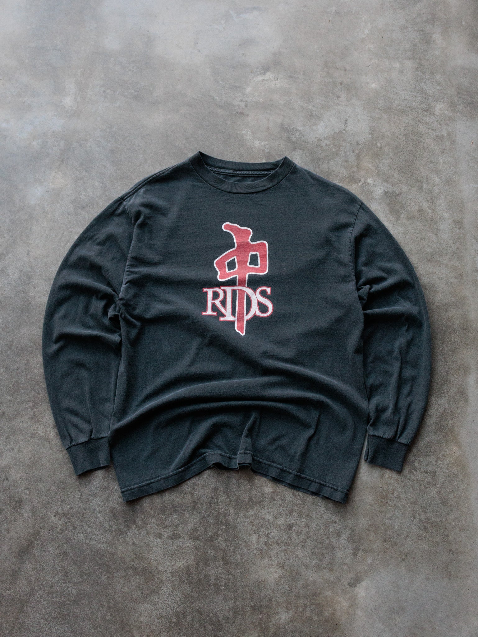 Vintage Black RDS Long Sleeve Tee (-)