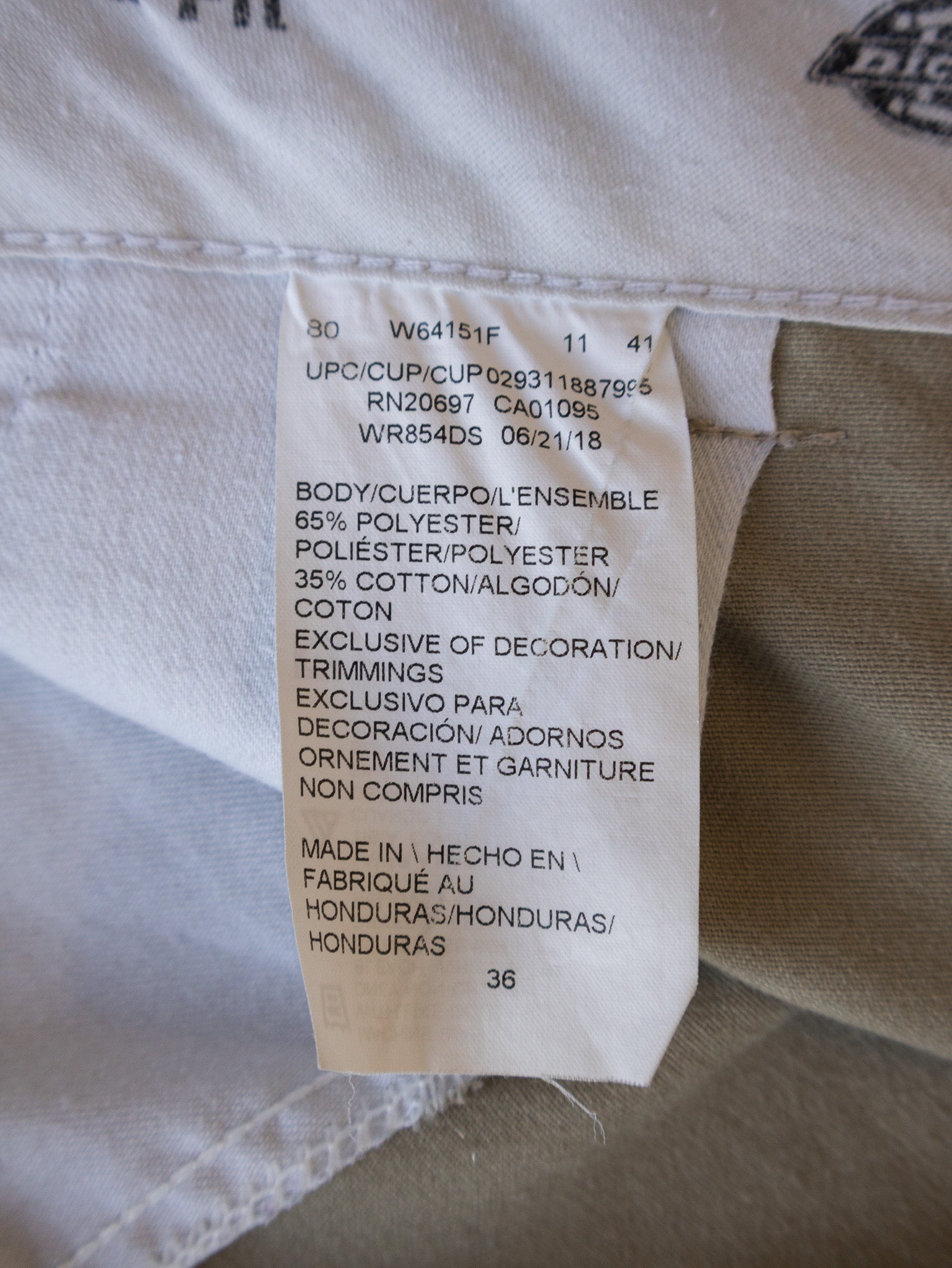 Vintage Khaki Dickies Work Shorts (W36)