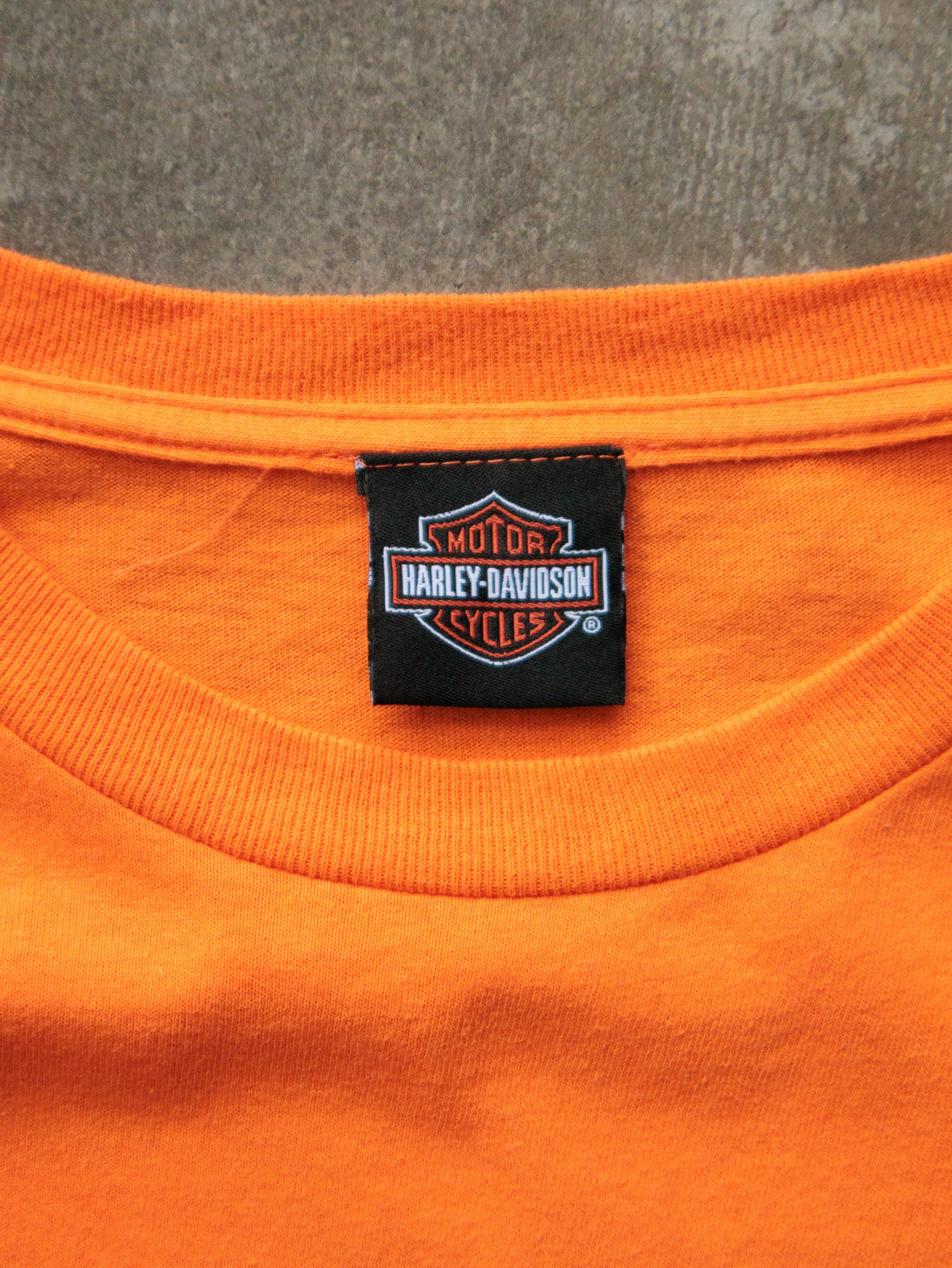 Orange Harley-Davidson Daytona Beach Florida Tee (L)