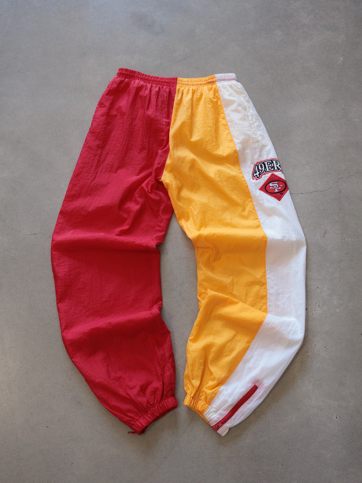 Vintage 90s Multicolor San Francisco 49ers Colourblock Track Pants (Women's XL)