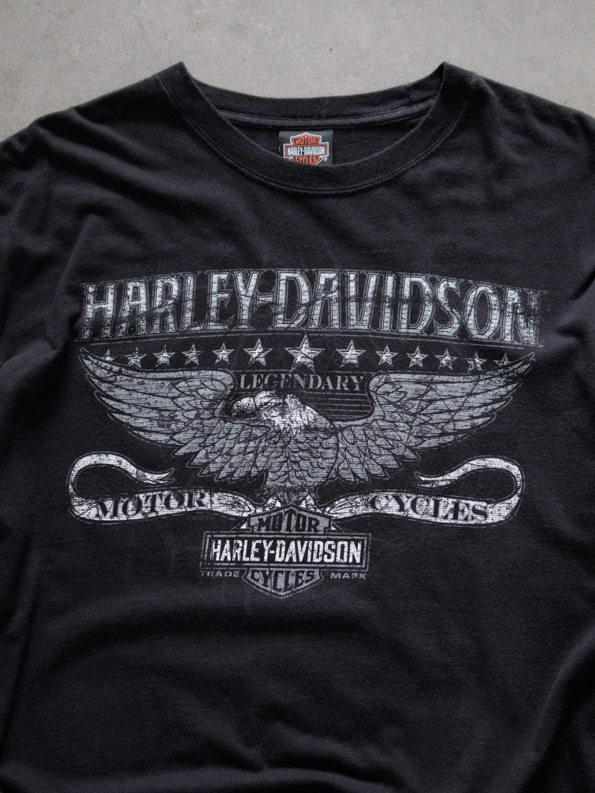 Vintage Black Harley-Davidson Menomonee Falls Wisconsin Tee (XL)