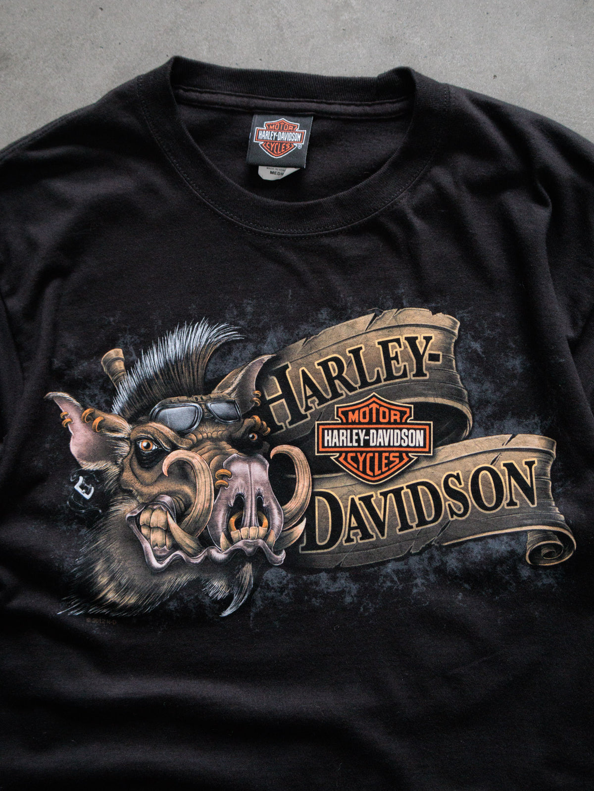 Vintage Black Harley-Davidson San Antonio Texas Tee (M)