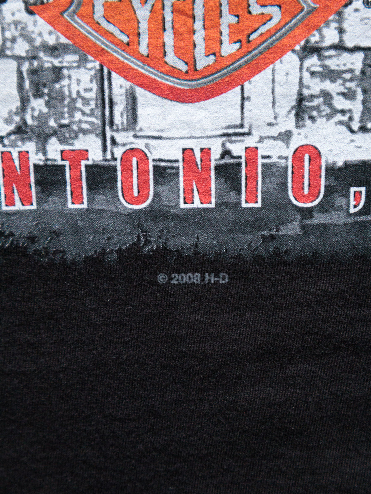 Vintage Black Harley-Davidson San Antonio Texas Tee (M)
