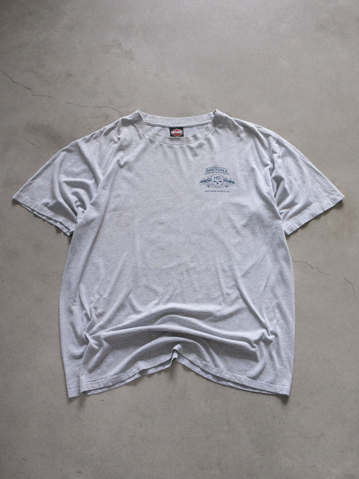 Vintage 00s Grey Harley-Davidson Daytona Beach Florida Tee (2XL)