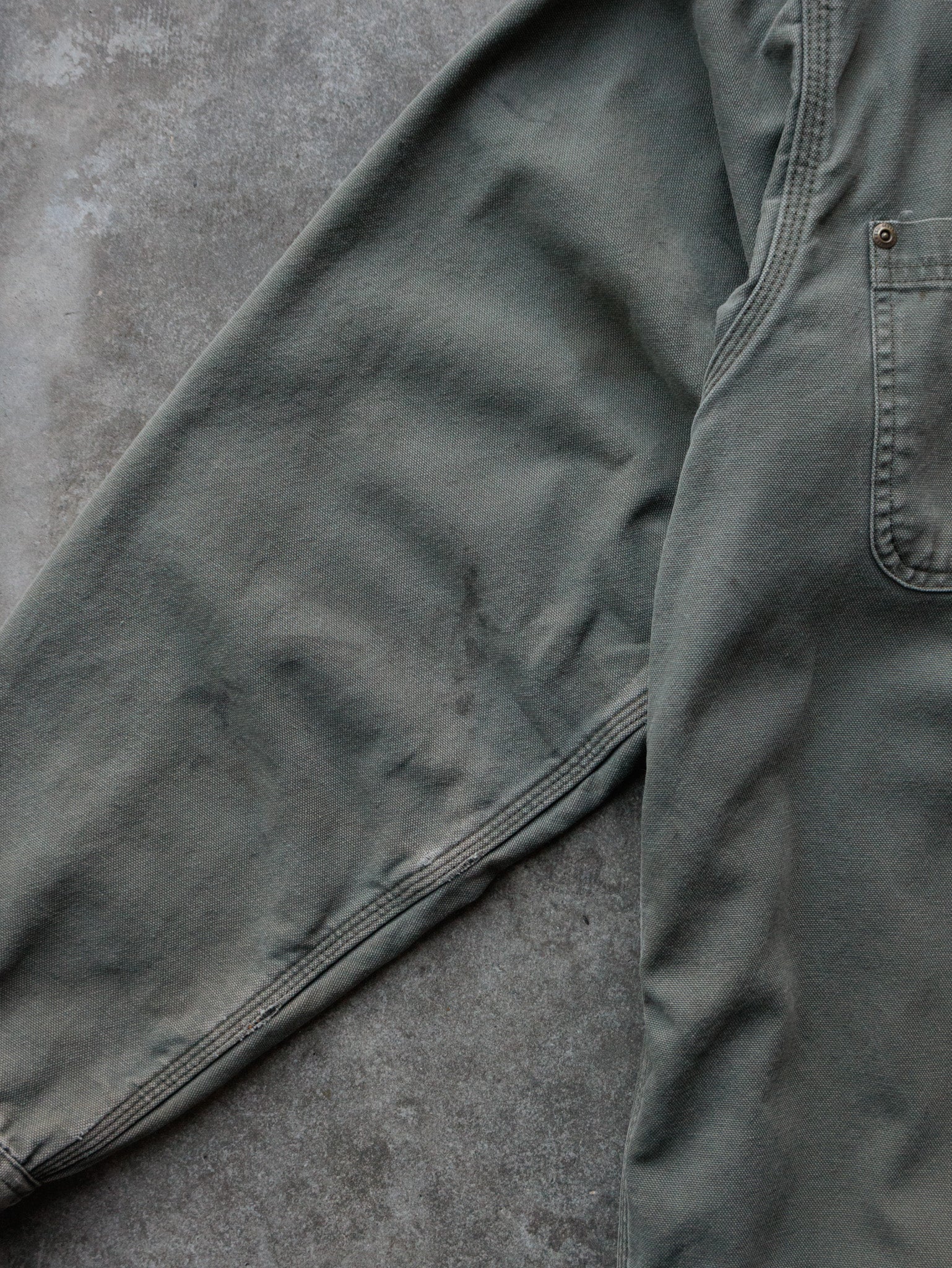 Vintage Green Carhartt Flannel-Lined Shirt (L Tall)