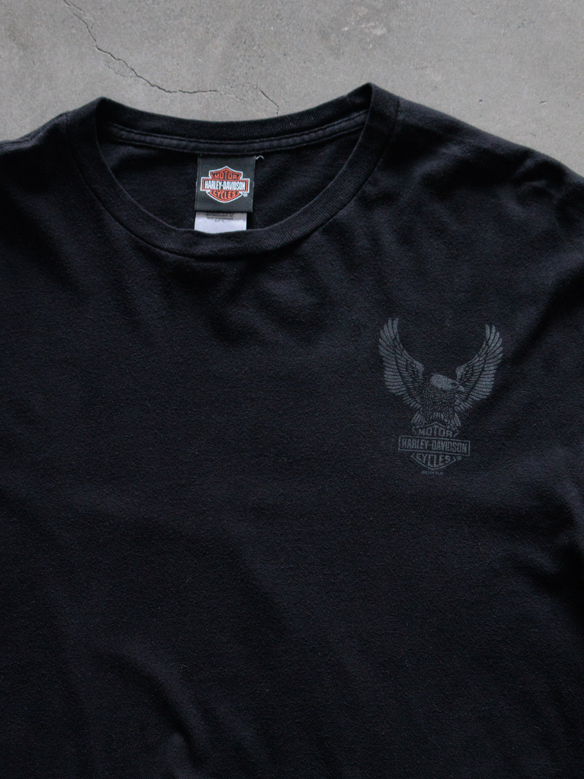 Vintage 2015 Black Harley-Davidson Langhorne Pennsylvania Tee (XL)