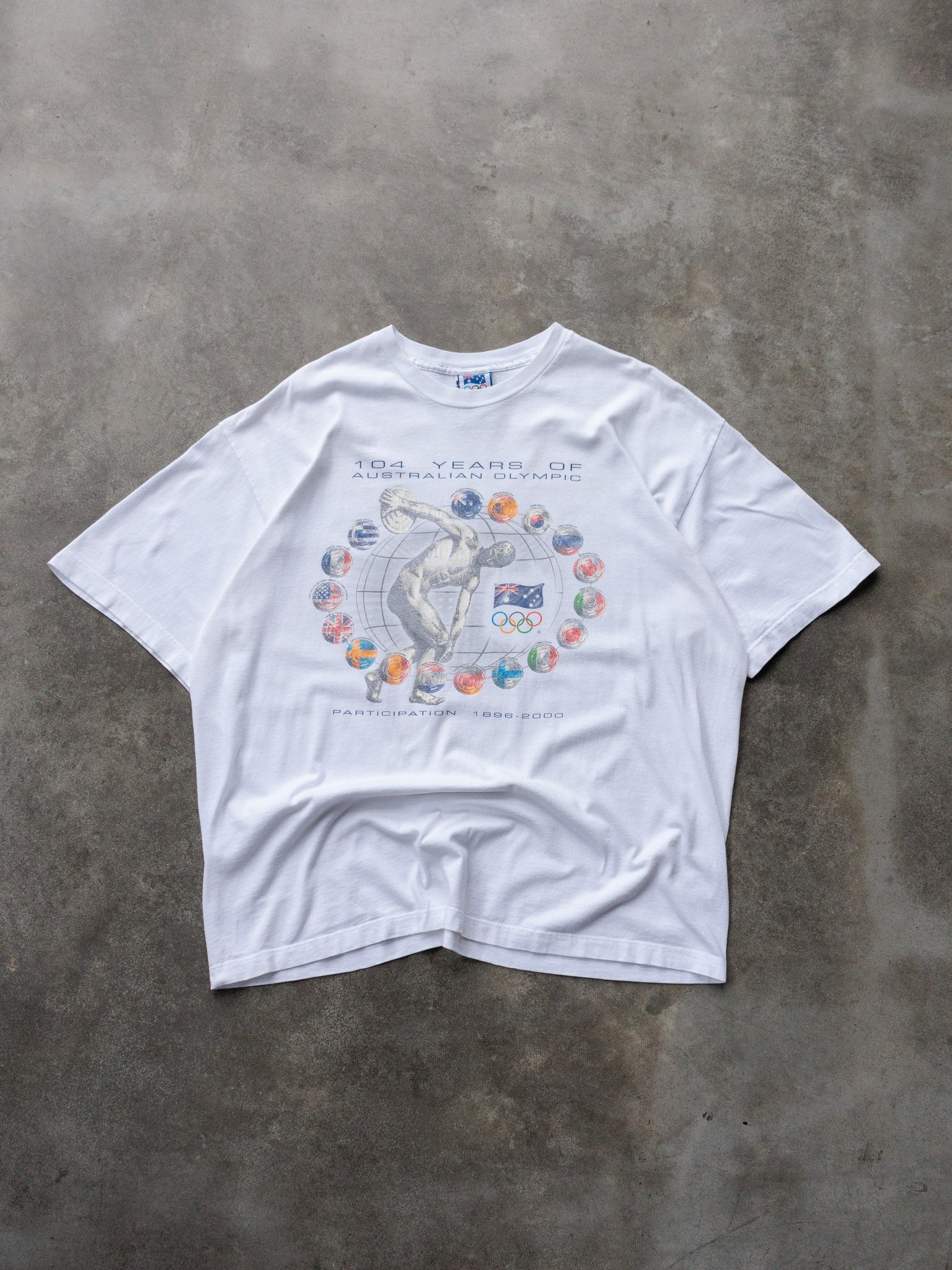 Vintage 104 Years of Australian Olympic Participation Tee (2XL)