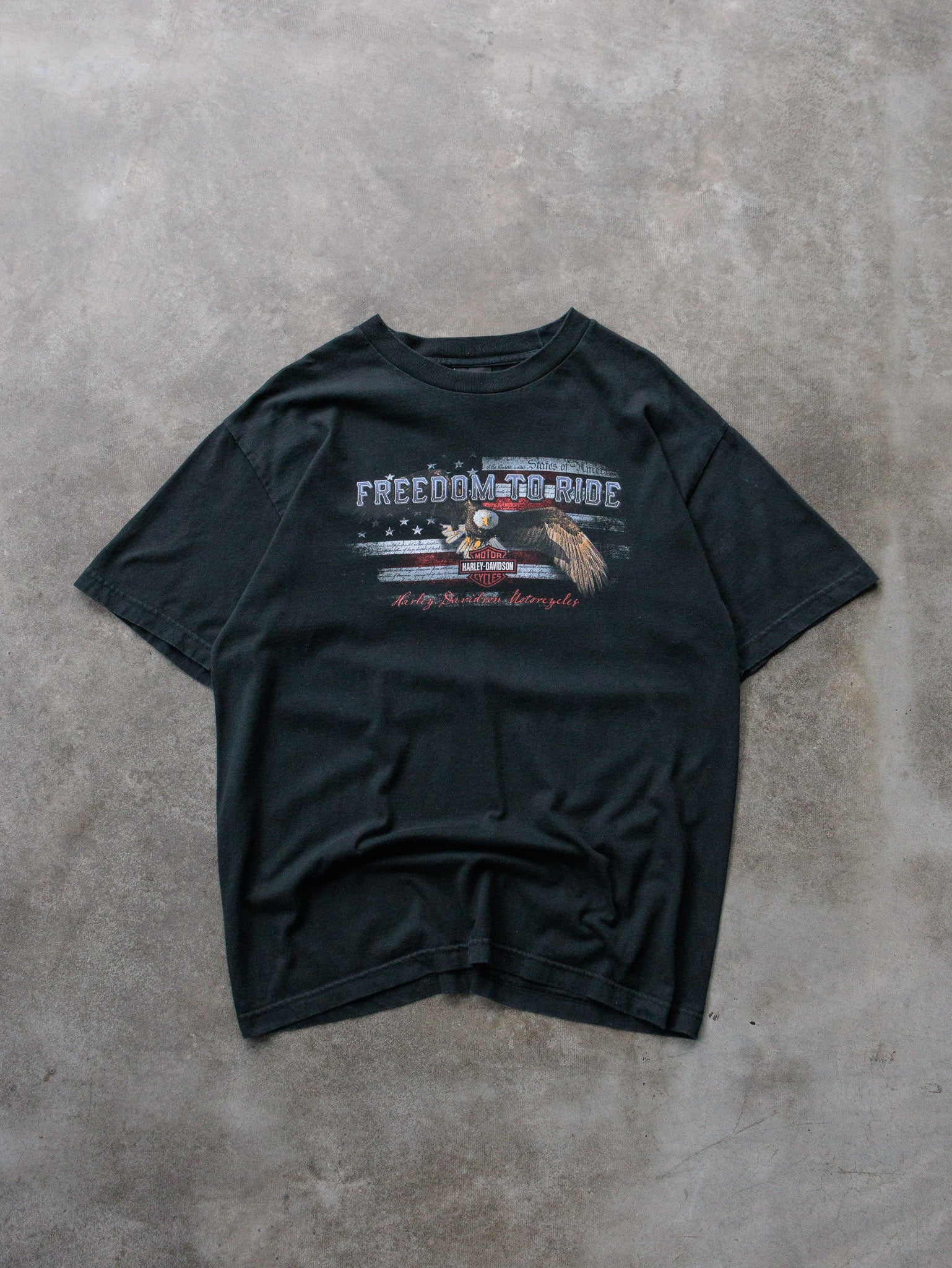 Vintage 90s Harley-Davidson Sedalia Missouri Freedom to Ride Tee (L)