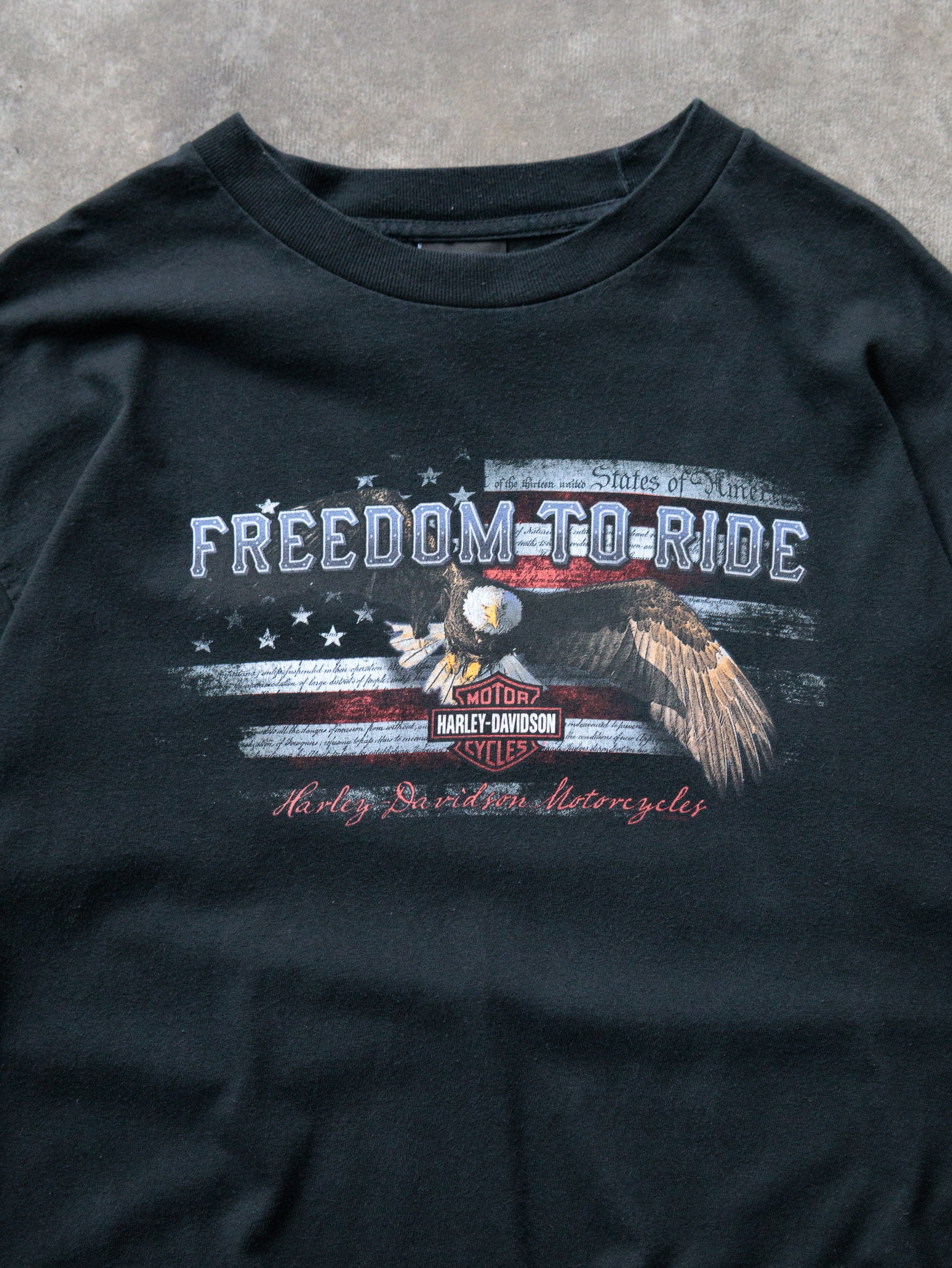 Vintage 90s Harley-Davidson Sedalia Missouri Freedom to Ride Tee (L)