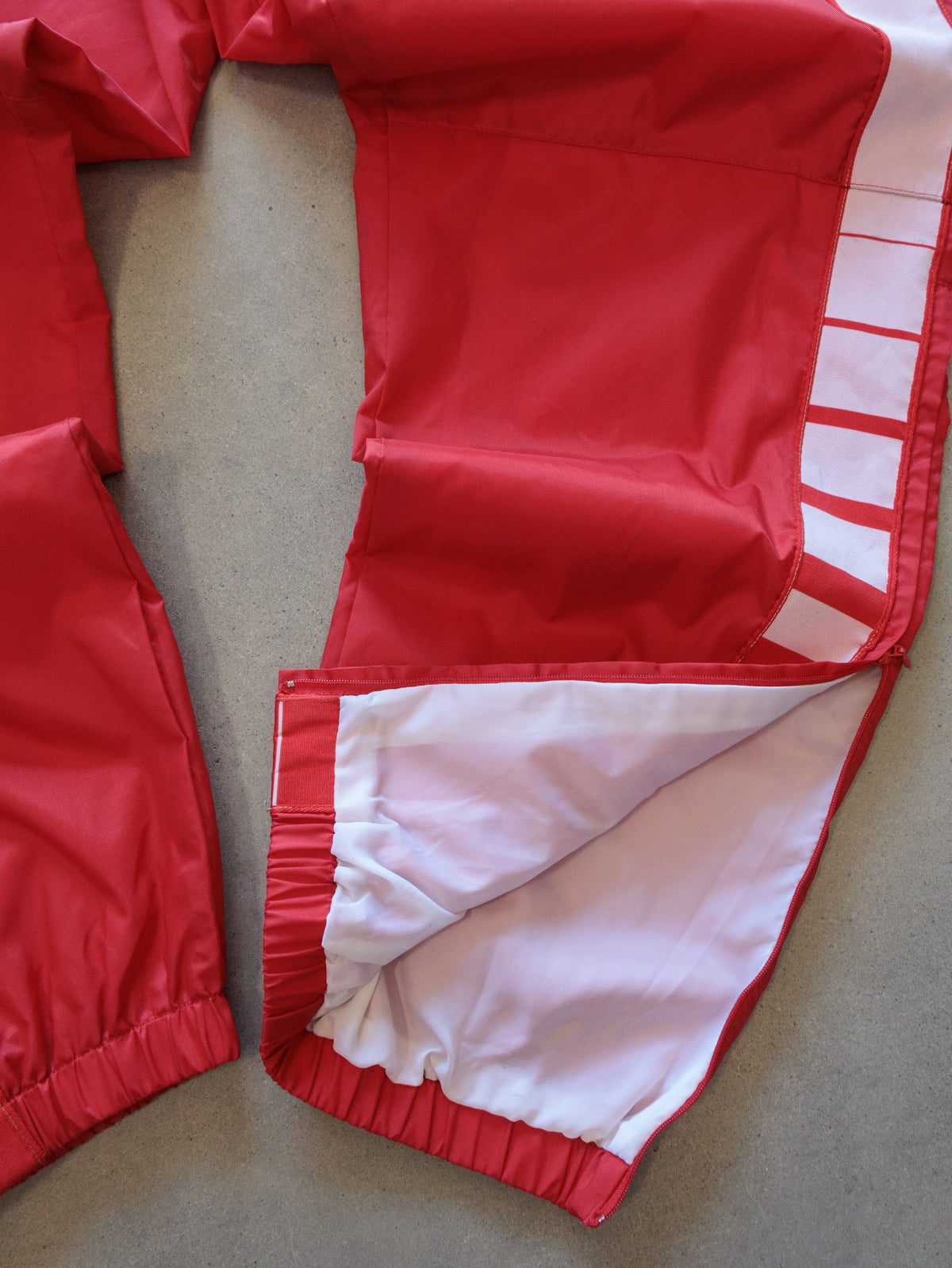 Vintage 00s Red Adidas Louisville Cardinals Snap Track Pants (XL)
