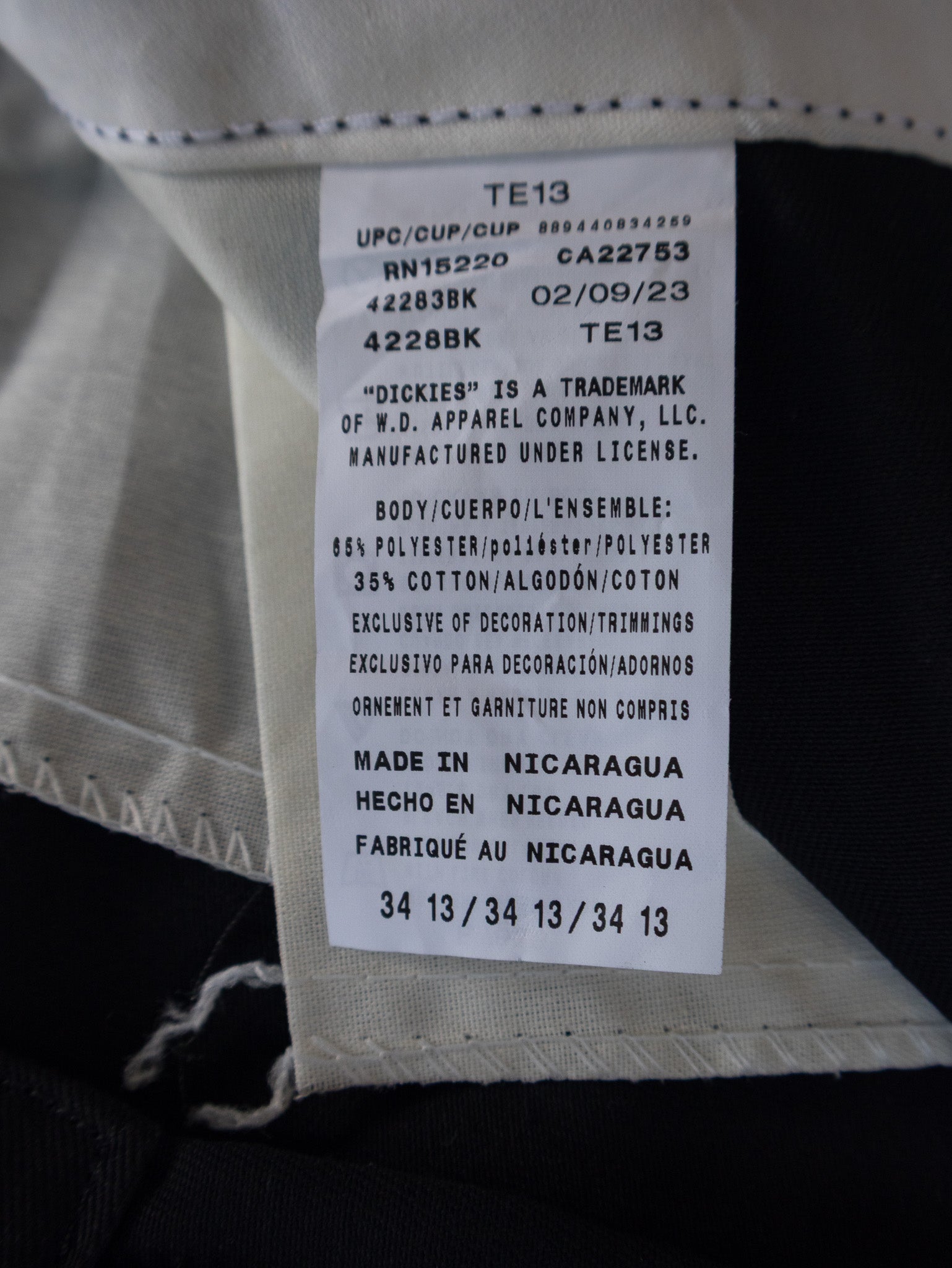 Black Dickies Work Shorts (W34)