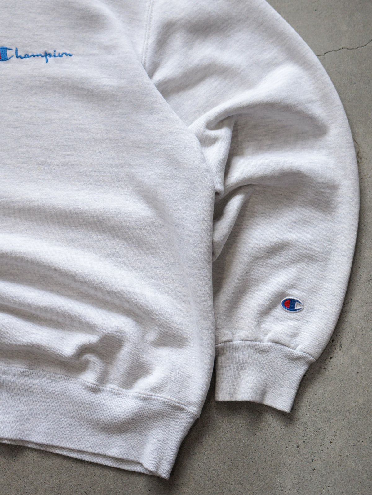 Vintage 90s White Champion Sweatshirt (XL)