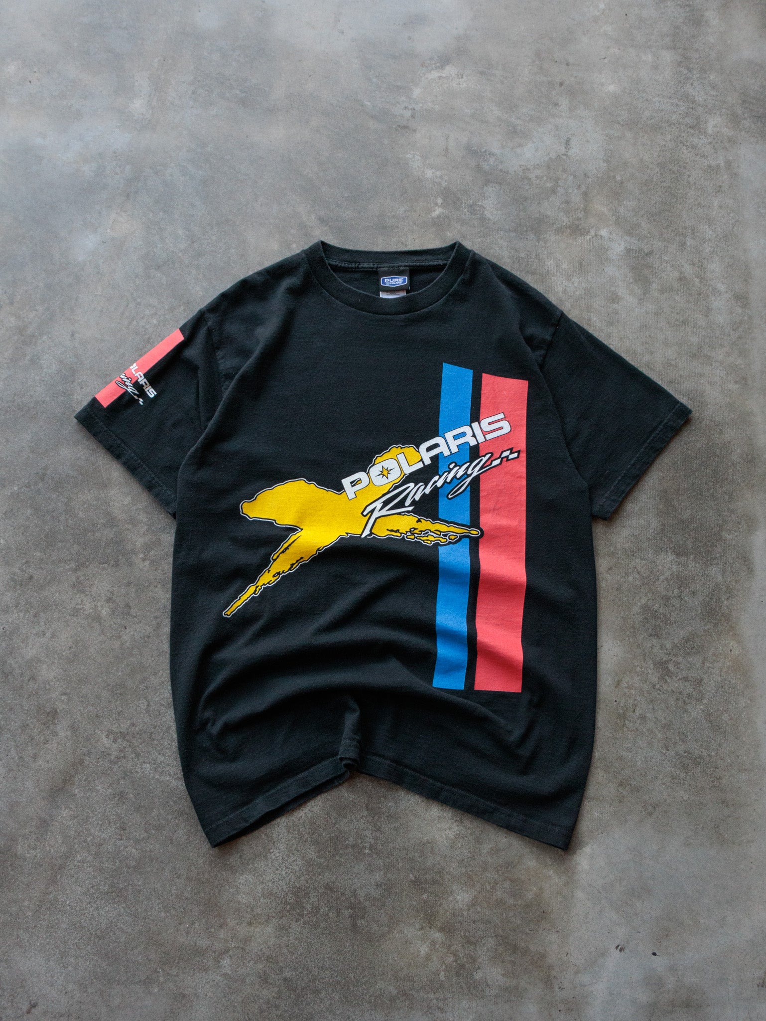 Vintage 00s Black Polaris Racing Tee (L)