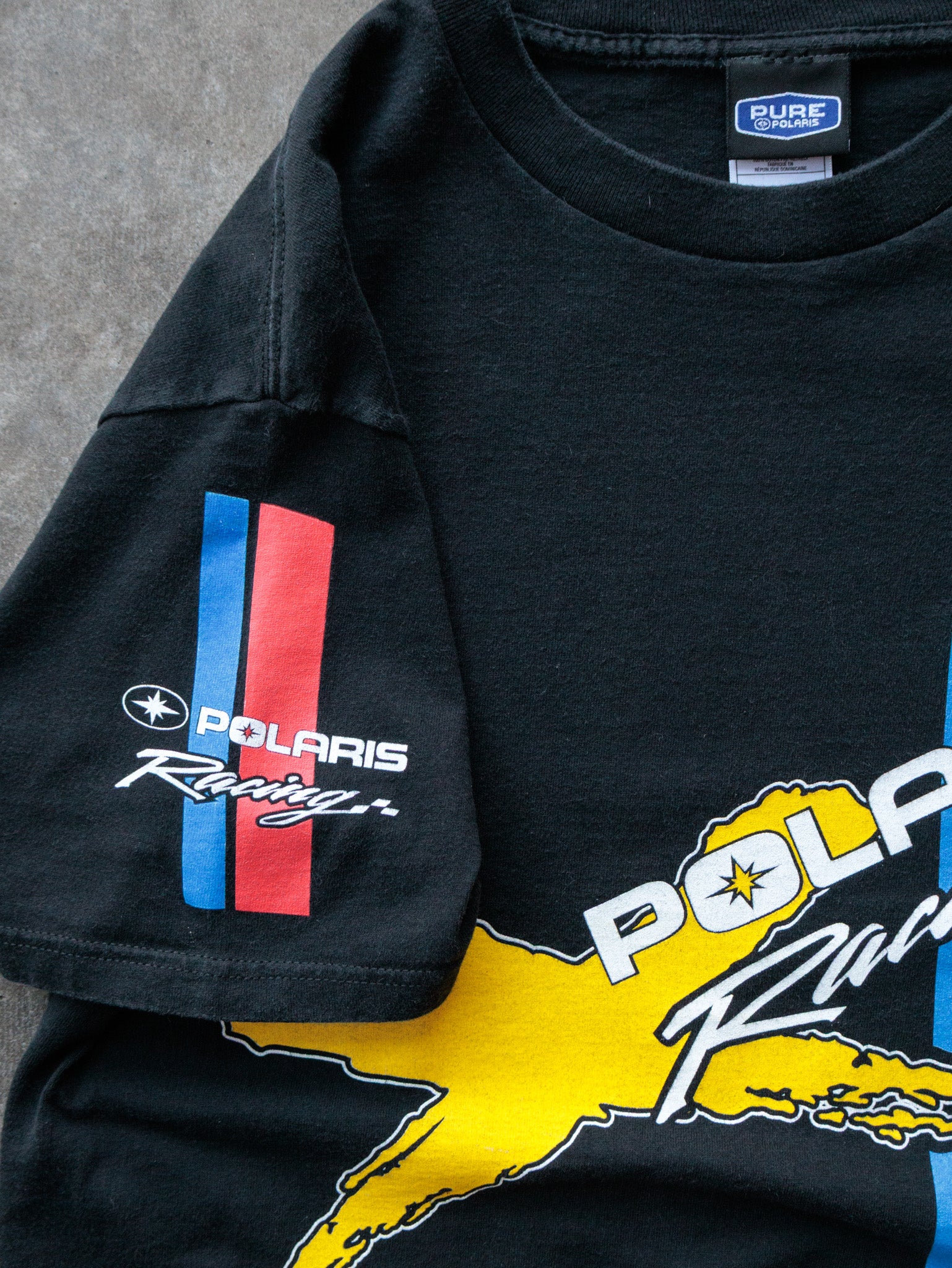 Vintage 00s Black Polaris Racing Tee (L)
