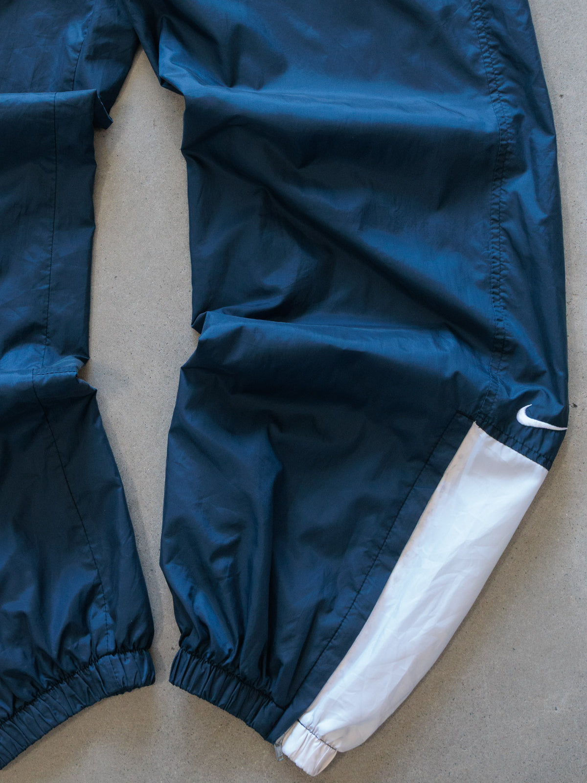 Vintage 90s Navy Nike Colourblock Track Pants (XL)