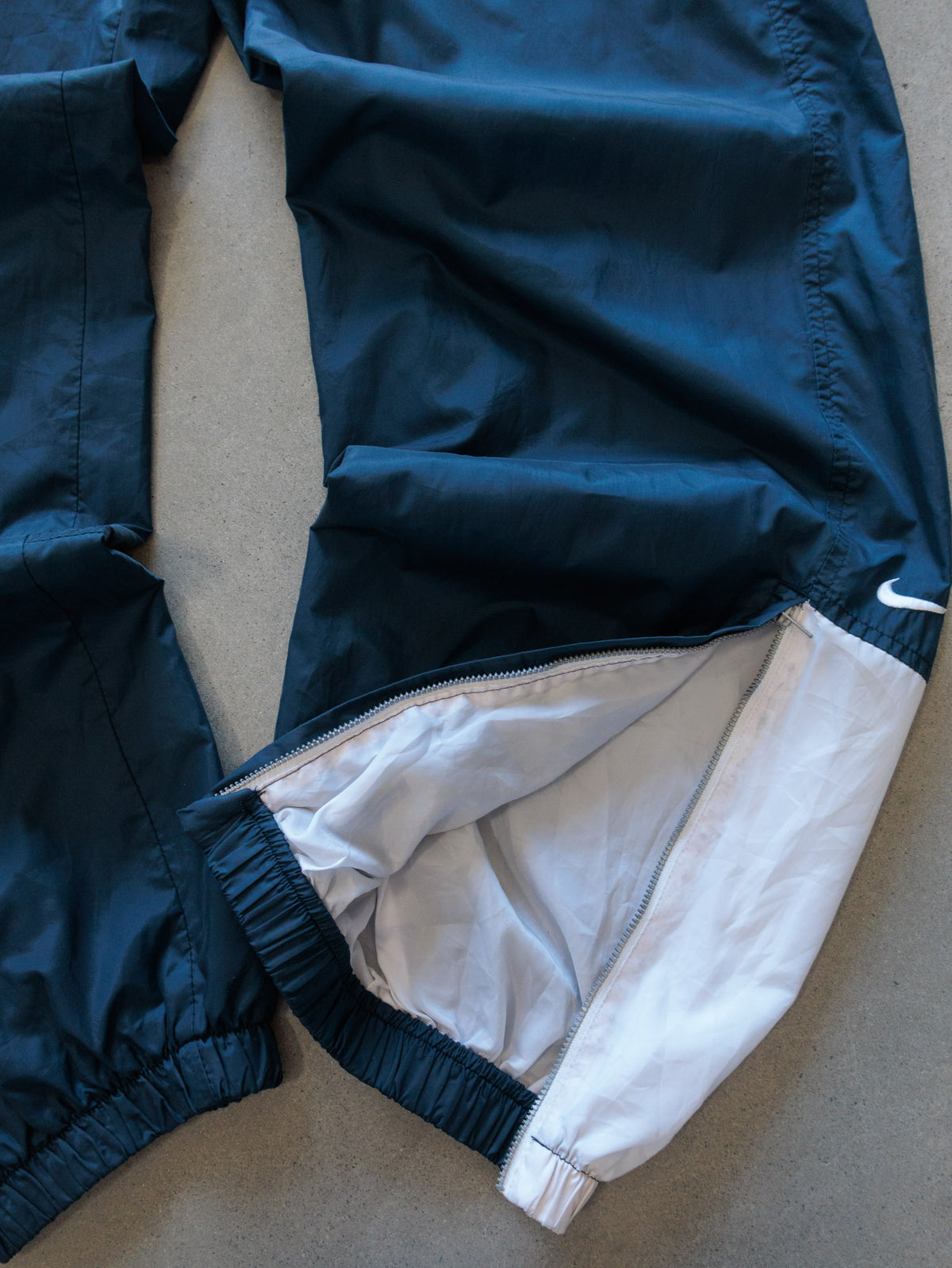 Vintage 90s Navy Nike Colourblock Track Pants (XL)