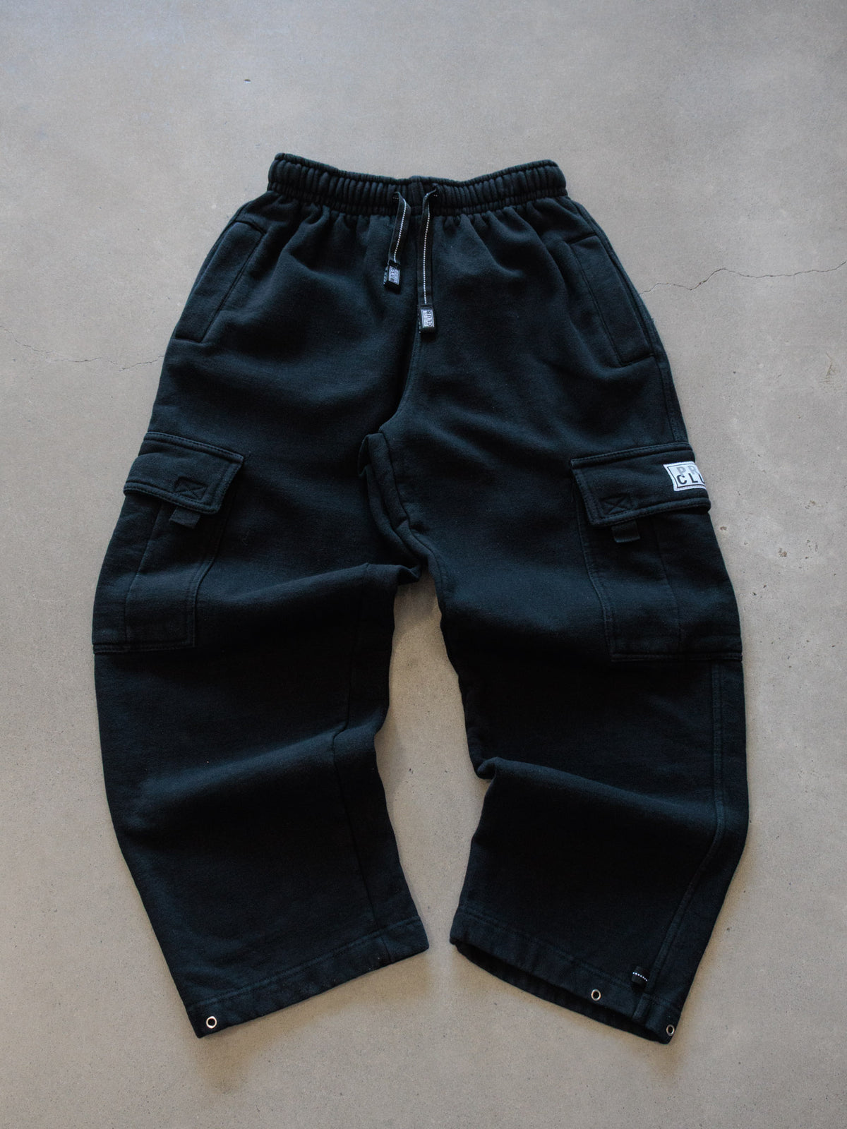 Vintage Black Pro Club Cargo Sweatpants (S)
