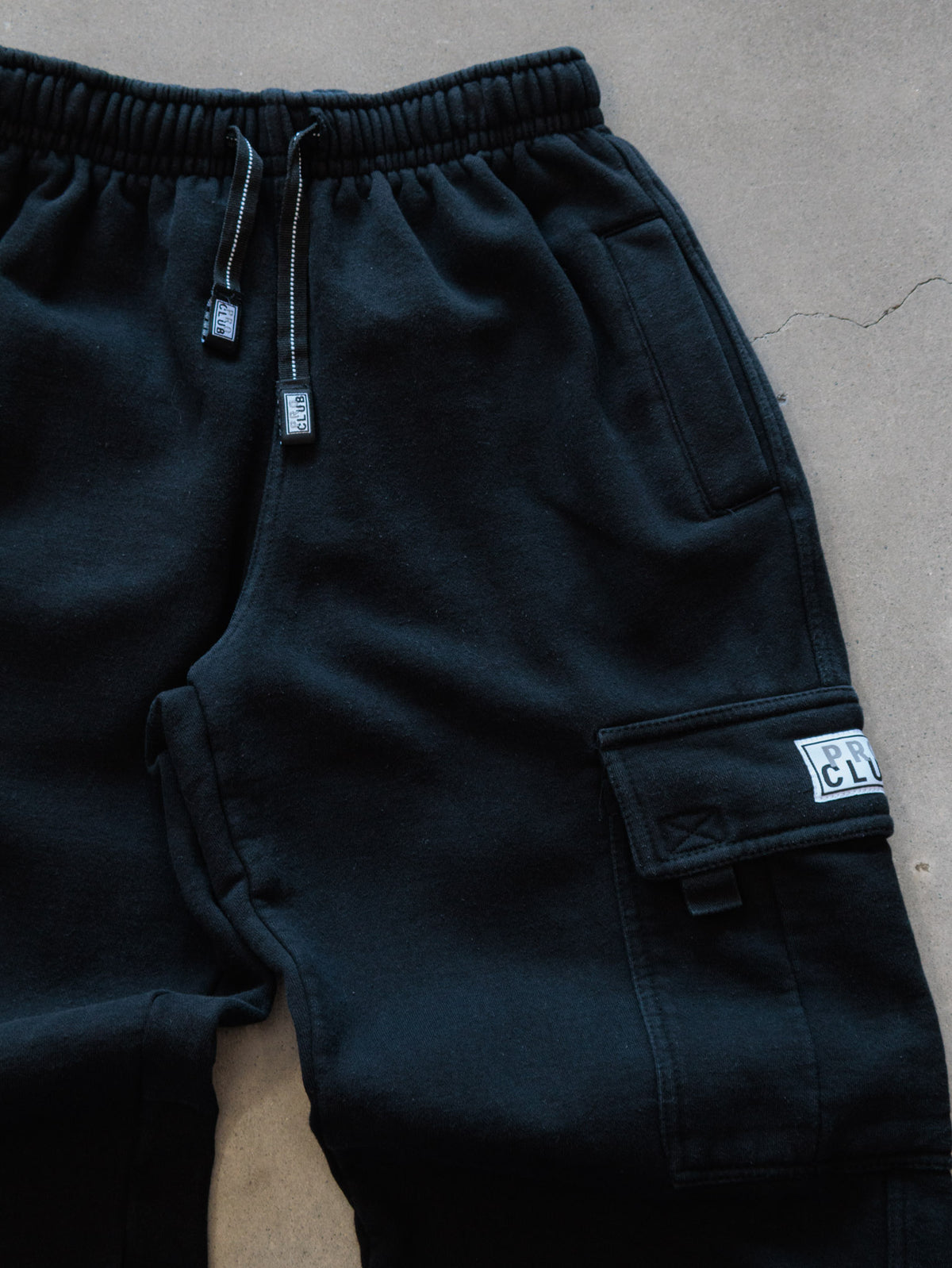 Vintage Black Pro Club Cargo Sweatpants (S)
