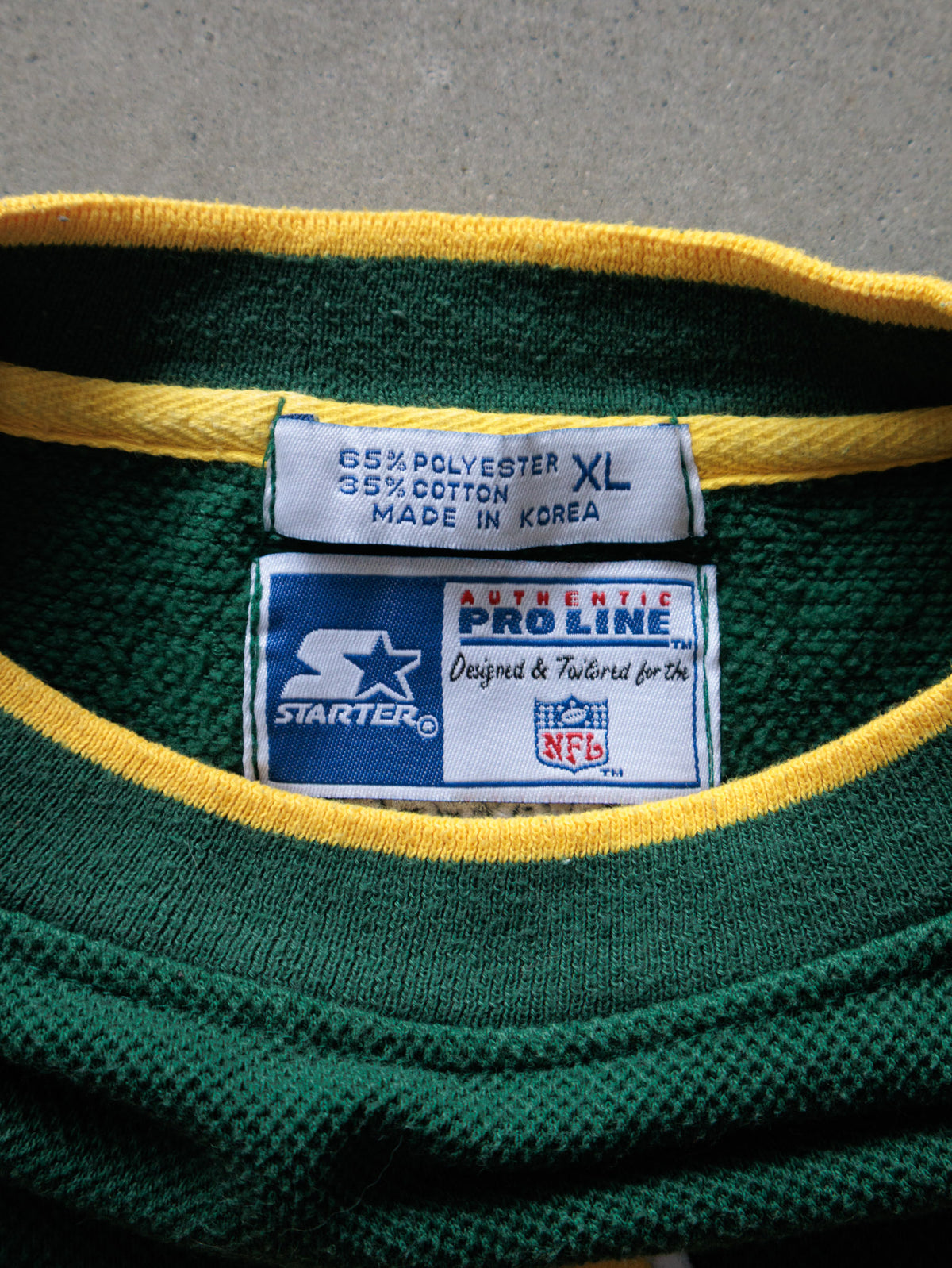 Vintage 90s Green Starter Green Bay Packers Sweatshirt (XL)