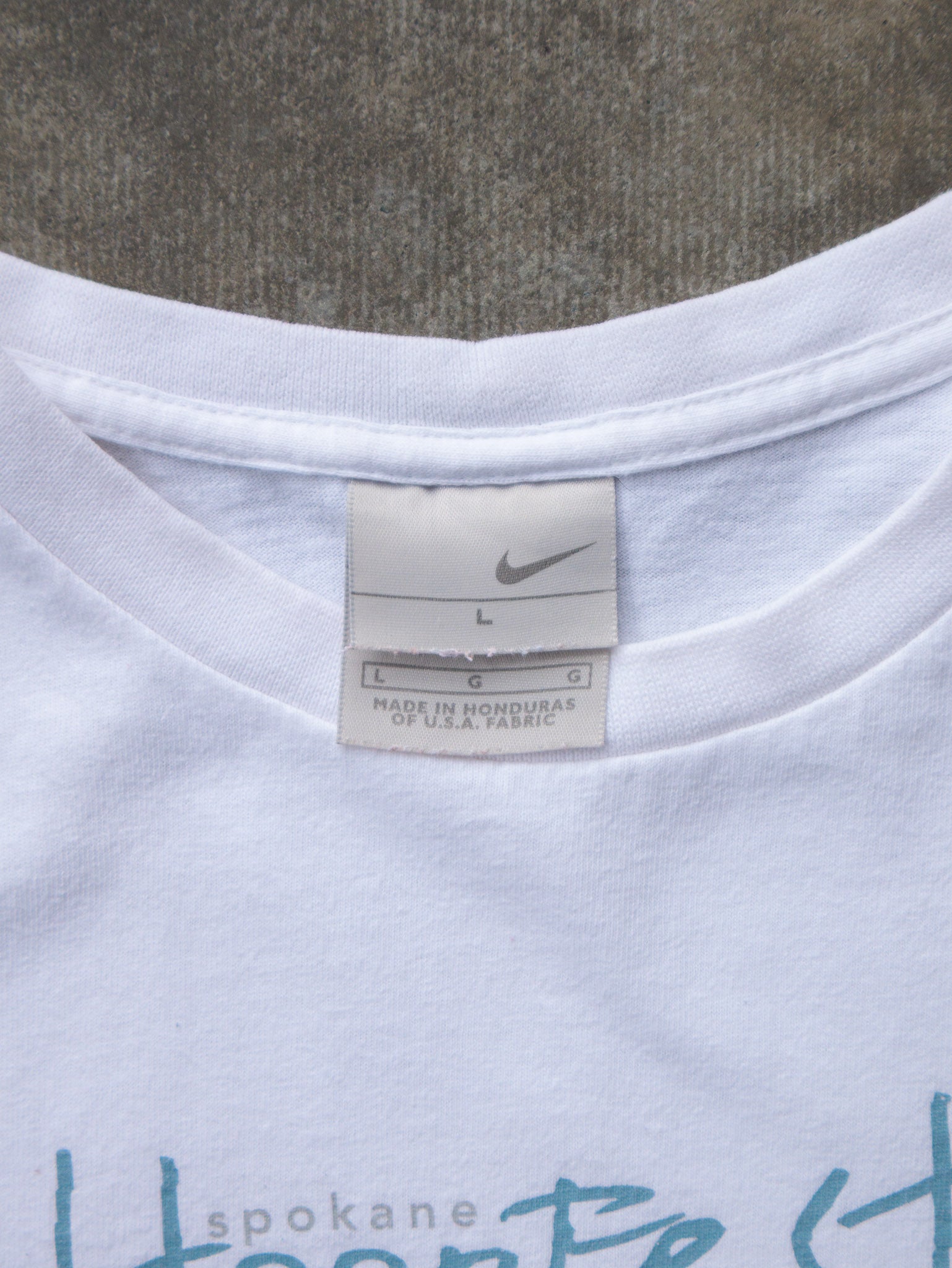 Vintage 2005 White Nike Spokane Hoopfest Tee (L)