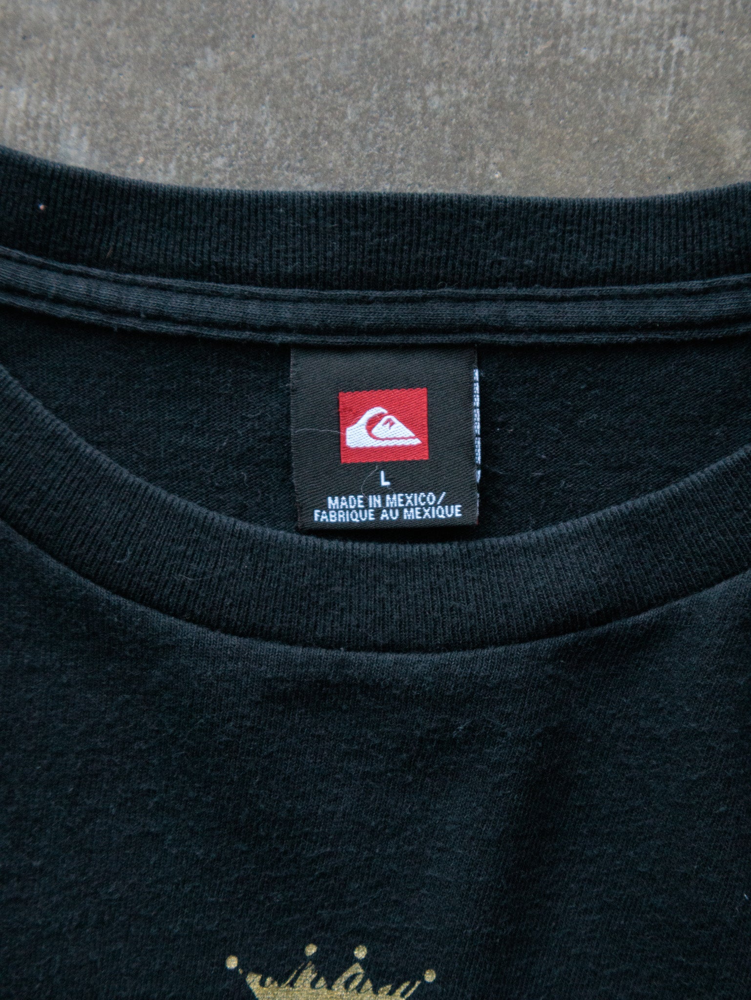 Vintage 00s Black Quiksilver Long Sleeve Tee (L)
