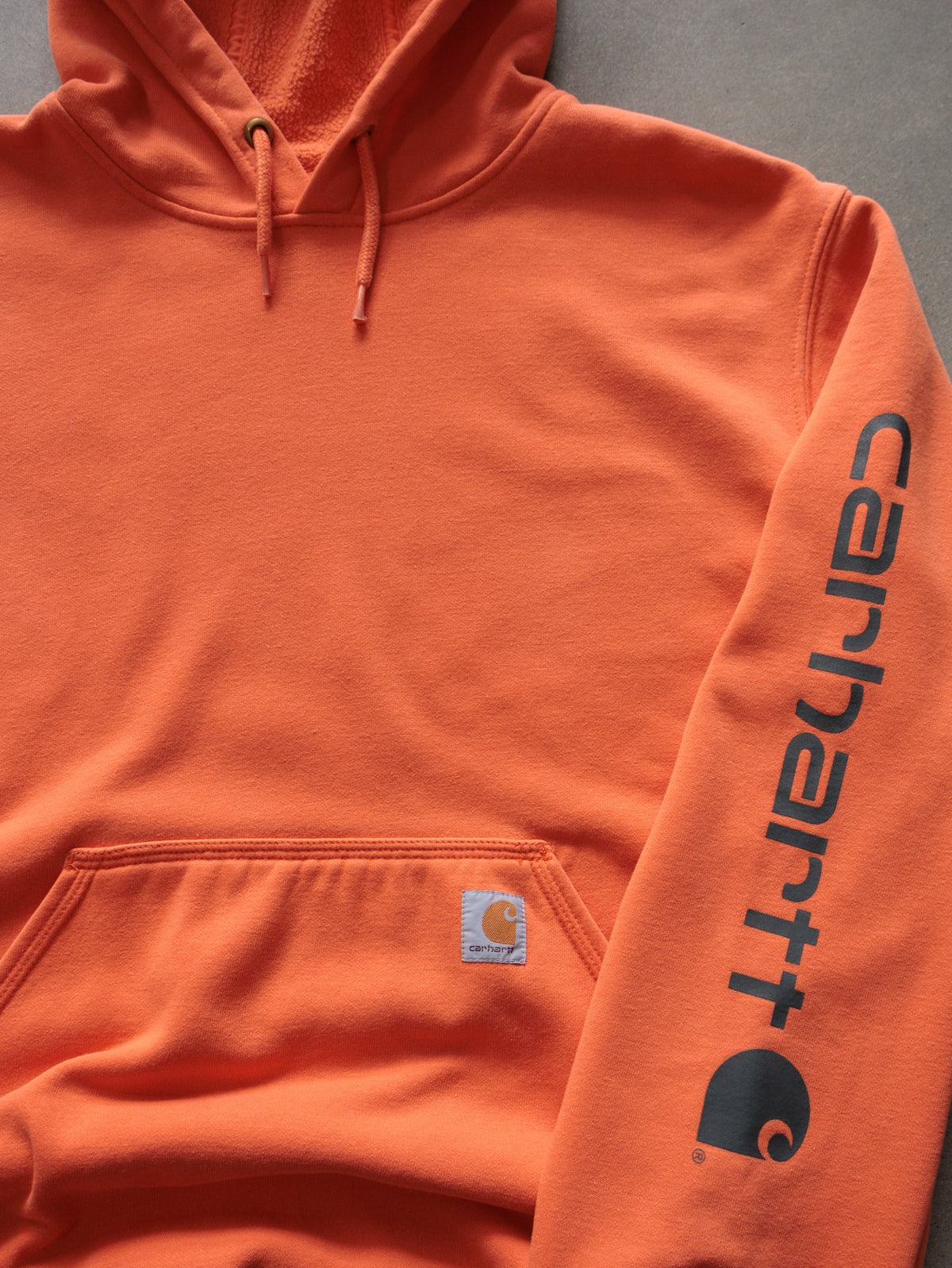 Vintage Orange Carhartt Hoodie (L)