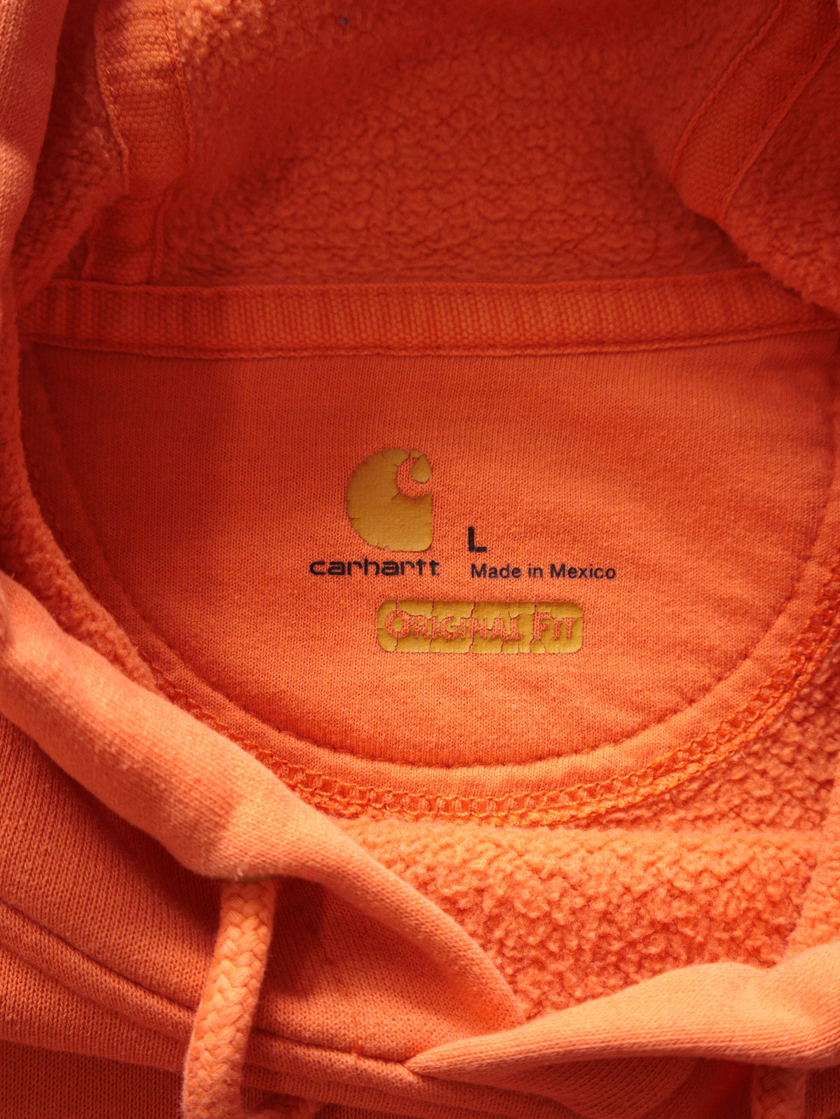 Vintage Orange Carhartt Hoodie (L)