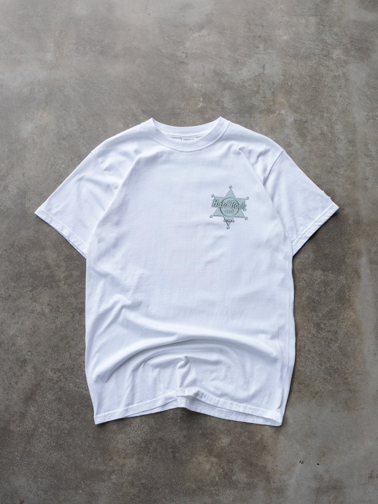 Vintage 90s White Hard Rock Cafe Dallas Tee (L)