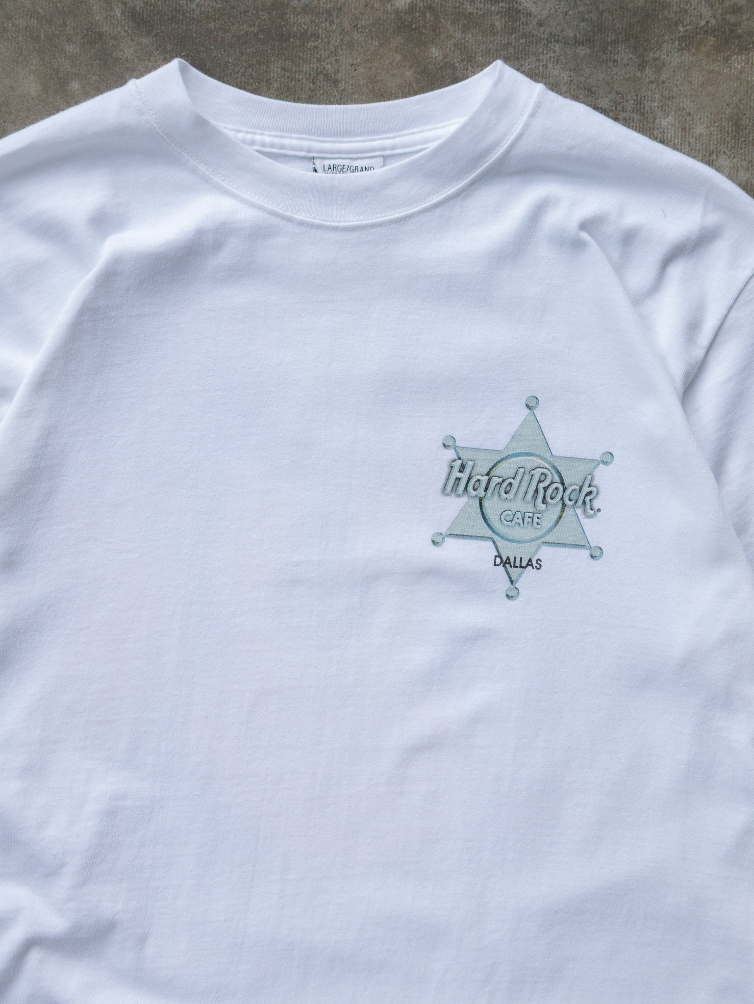 Vintage 90s White Hard Rock Cafe Dallas Tee (L)