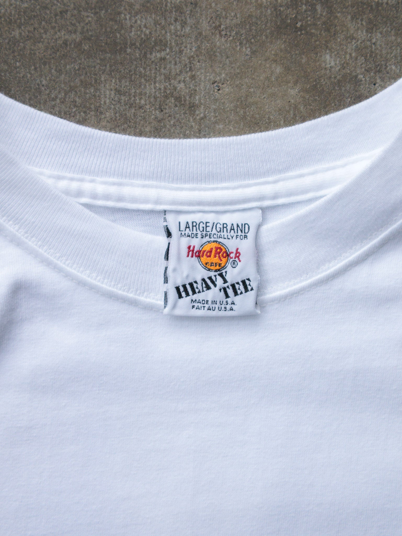 Vintage 90s White Hard Rock Cafe Dallas Tee (L)