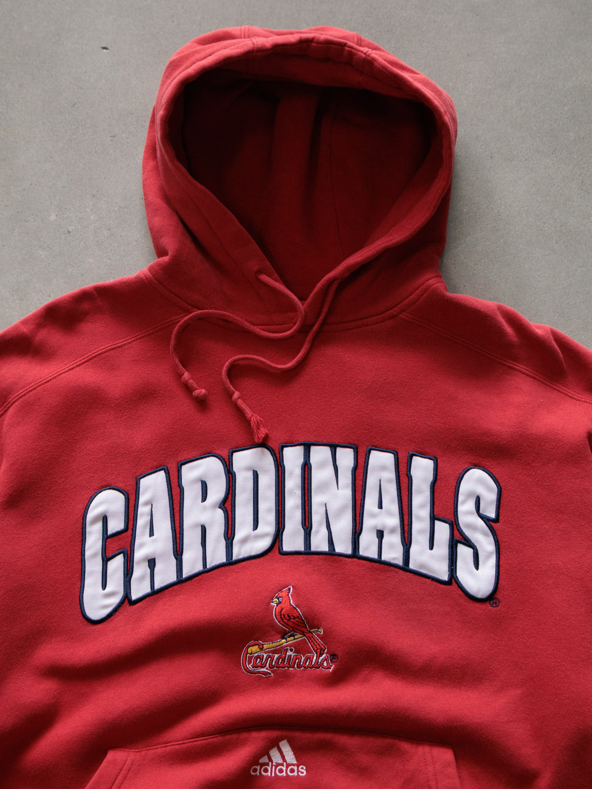 Vintage 00s Red Adidas St. Louis Cardinals Hoodie (L)