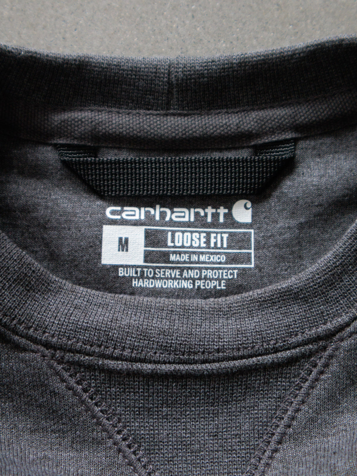 Vintage Grey Carhartt Pocket Sweatshirt (M)
