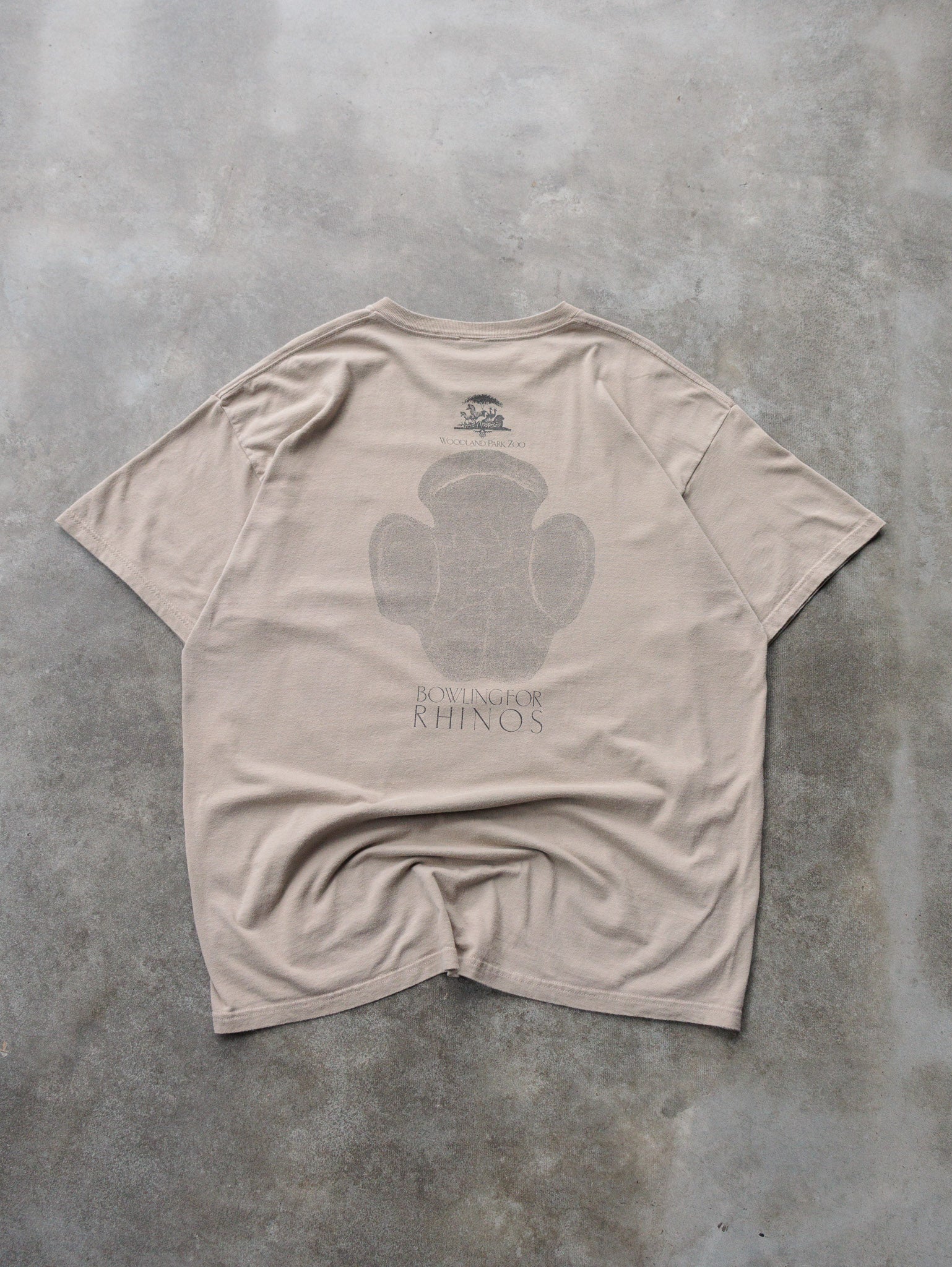 Vintage 00s Woodland Park Zoo Black Rhinoceros Tee (2XL)