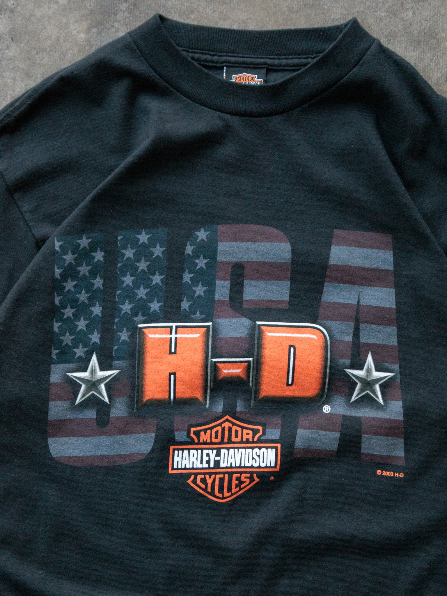 Vintage 2003 Black Harley-Davidson Great Falls Montana Tee (M)