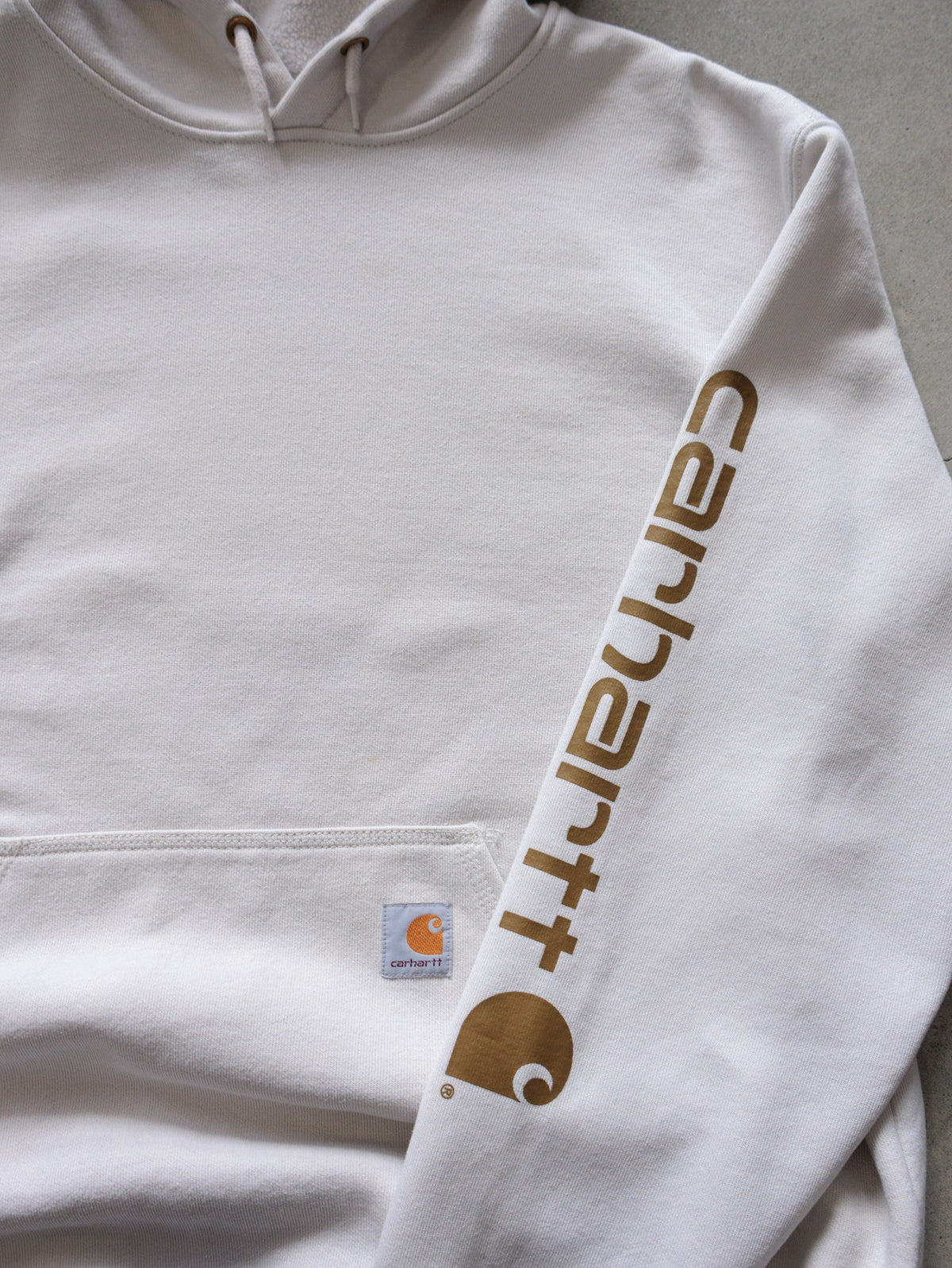 Vintage White Carhartt Hoodie (L)