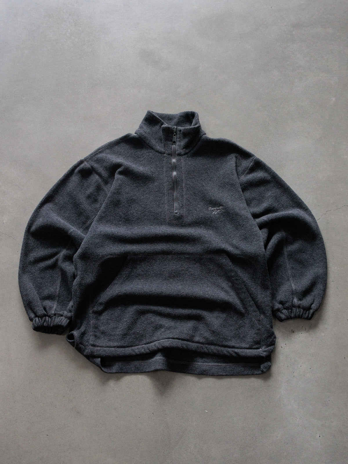 Vintage Grey Reebok Fleece Quarter Zip (M)