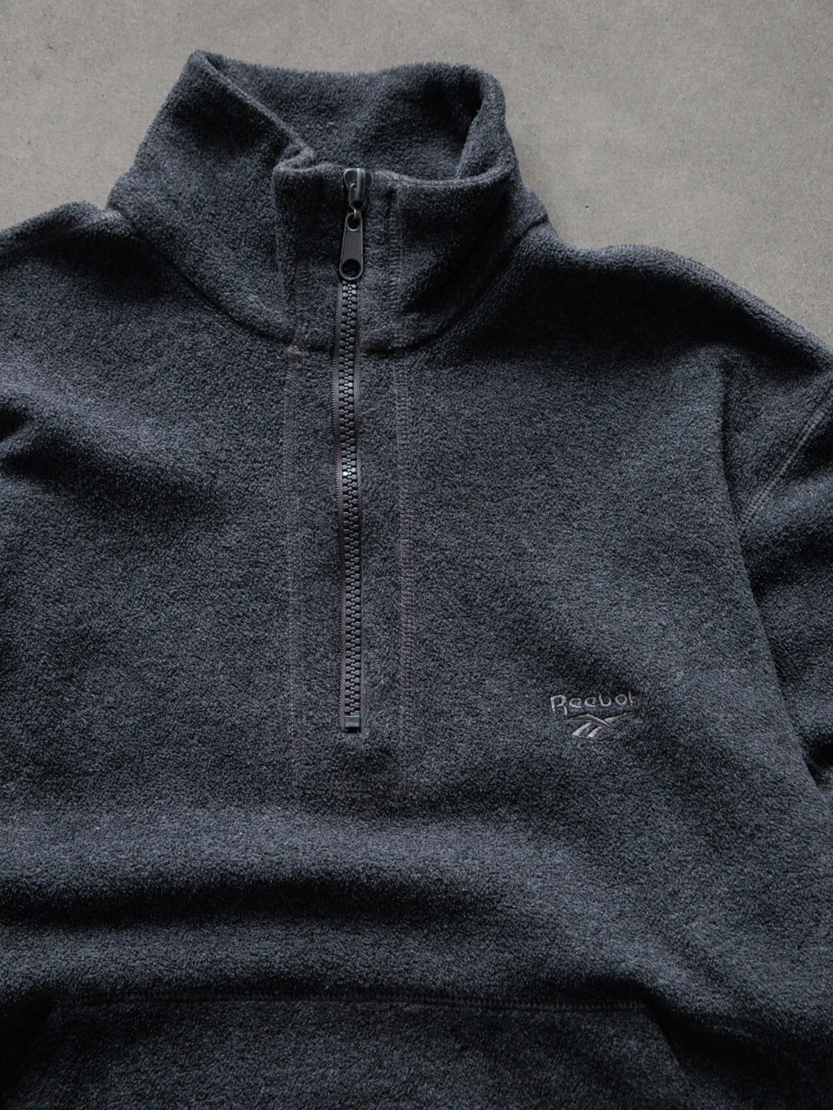 Vintage Grey Reebok Fleece Quarter Zip (M)