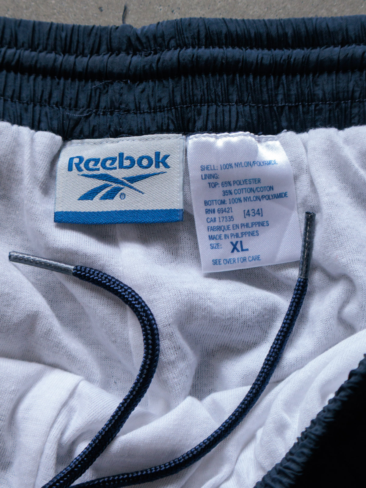 Vintage 00s Navy Reebok Track Pants (XL)