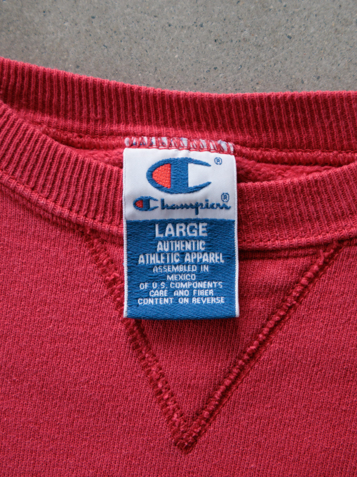 Vintage 90s Red Champion Sweatshirt (L)