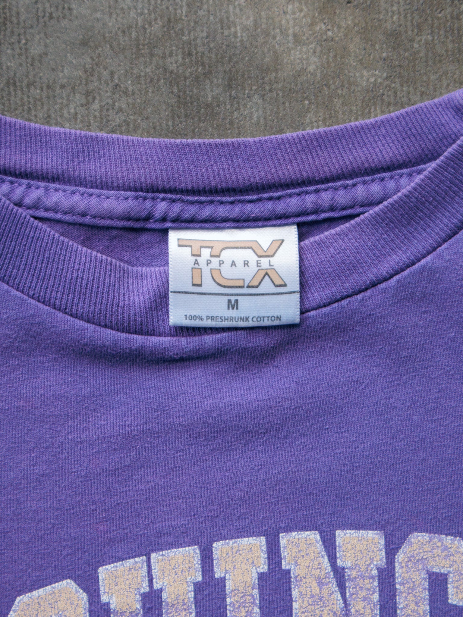 Vintage 90s Purple Washington Huskies Tee (M)