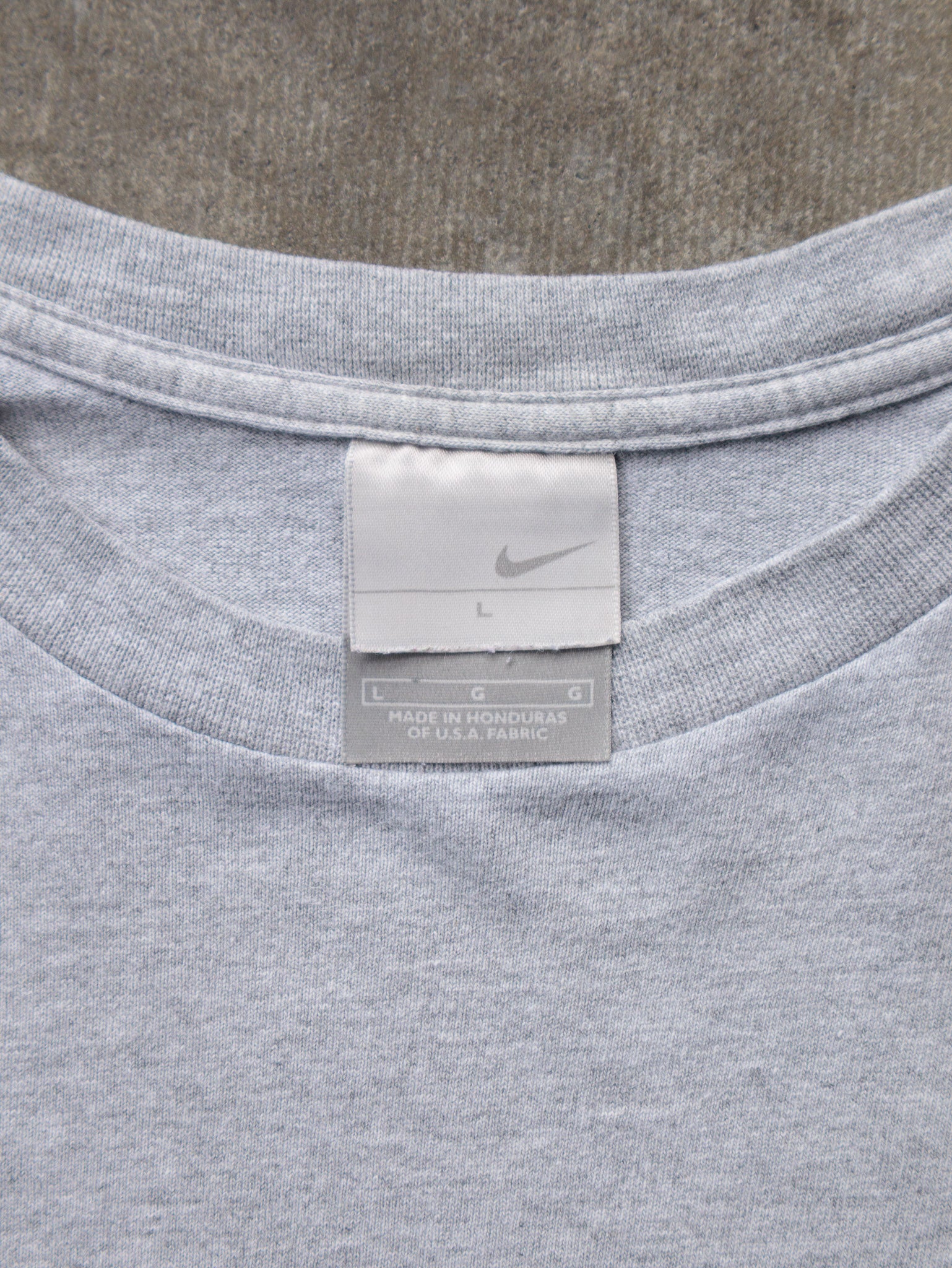 Vintage 00s Grey Nike Logo Long Sleeve (L)