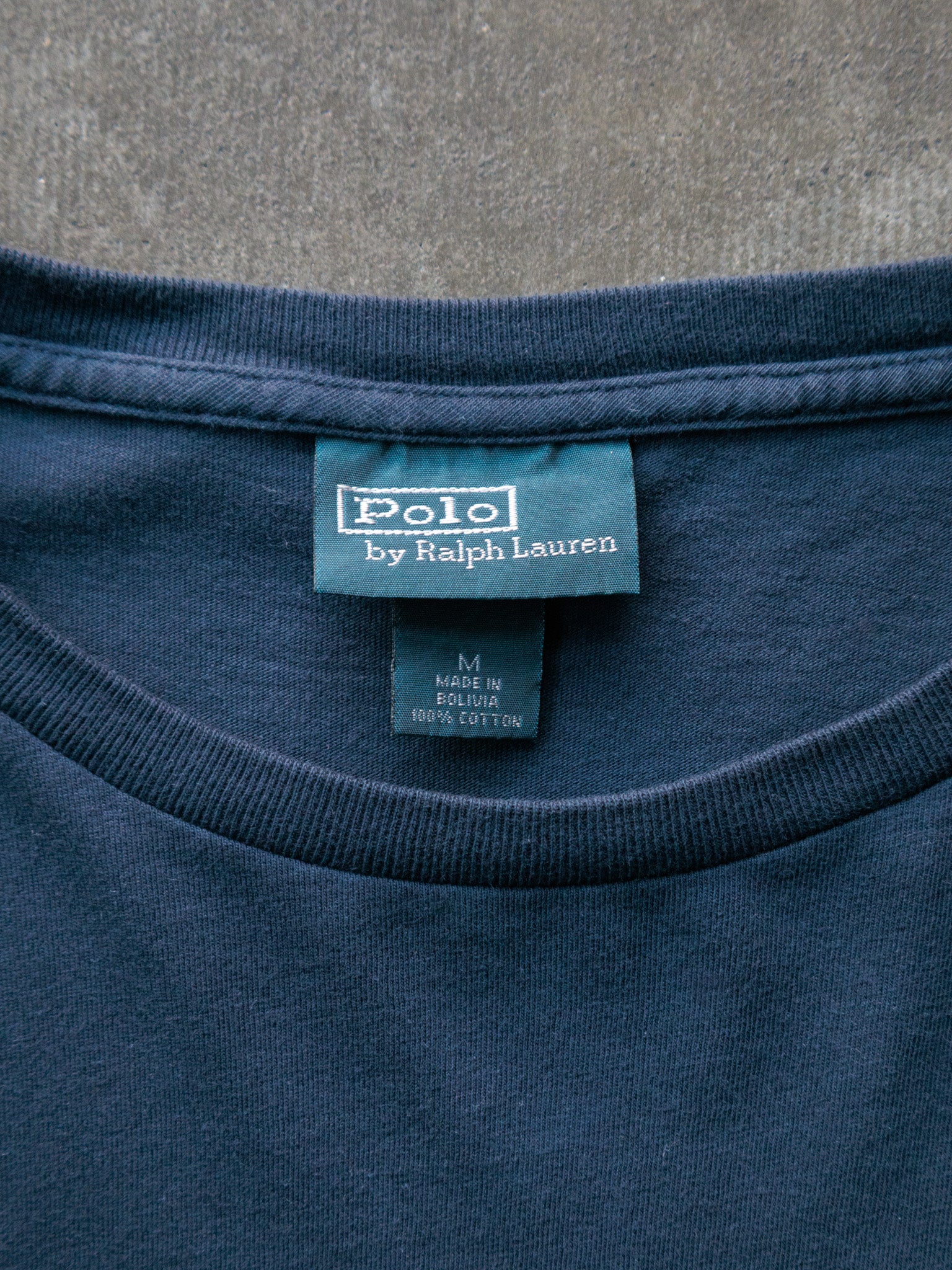 Vintage 90s Navy Polo Ralph Lauren Tee (M)