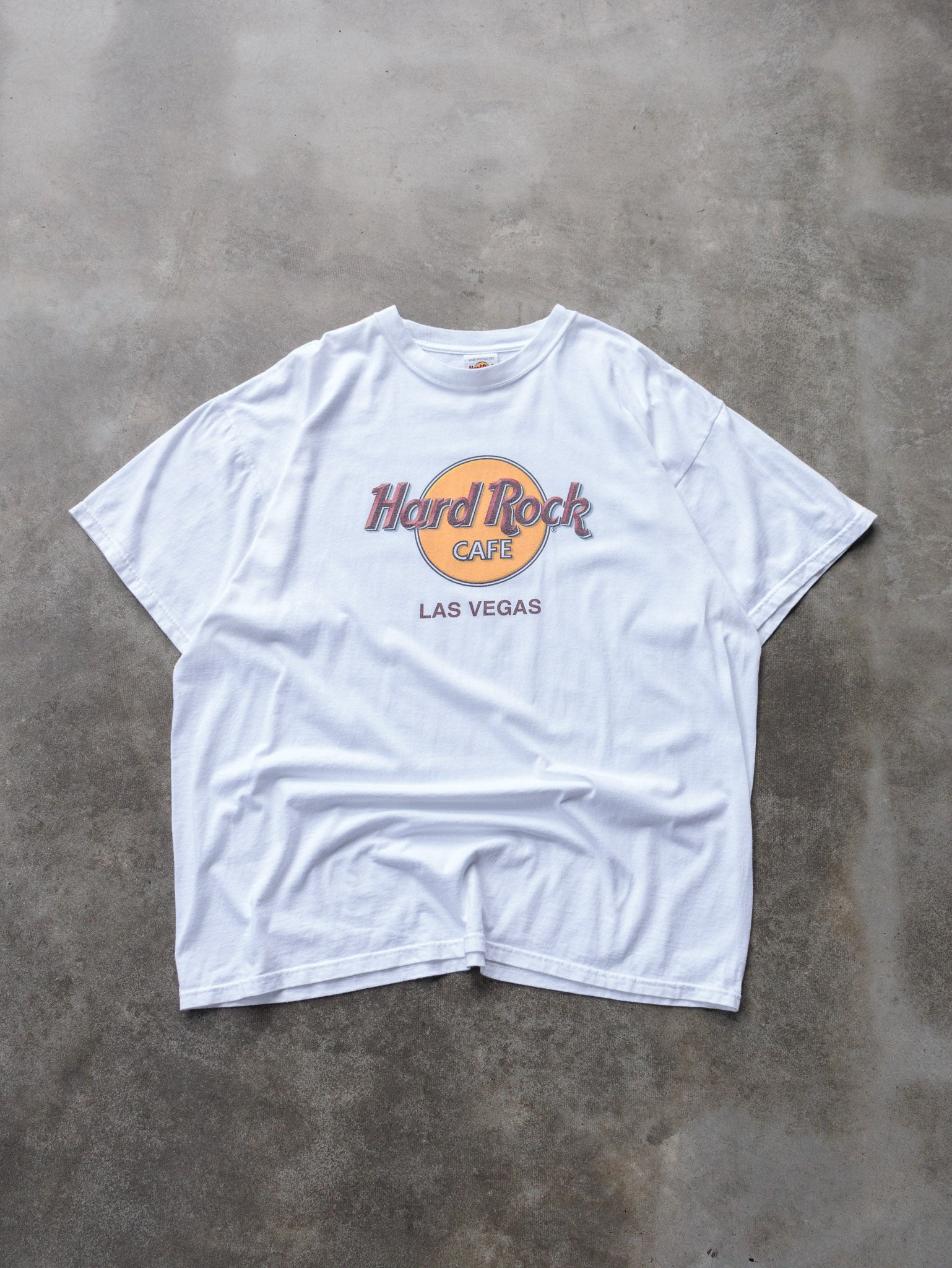 Vintage 00s White Hard Rock Cafe Las Vegas Tee (XL)