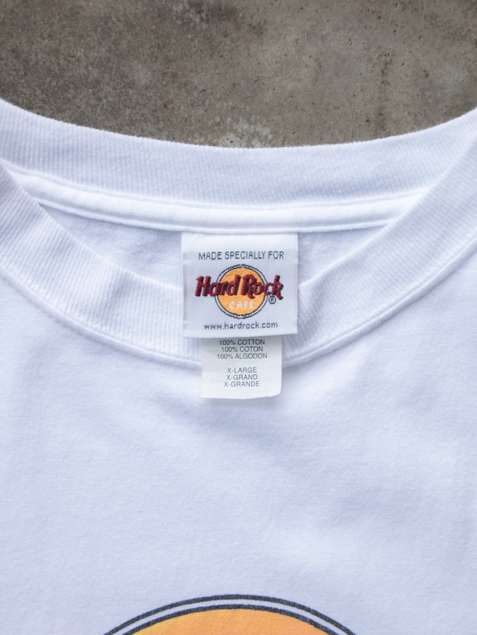 Vintage 00s White Hard Rock Cafe Las Vegas Tee (XL)