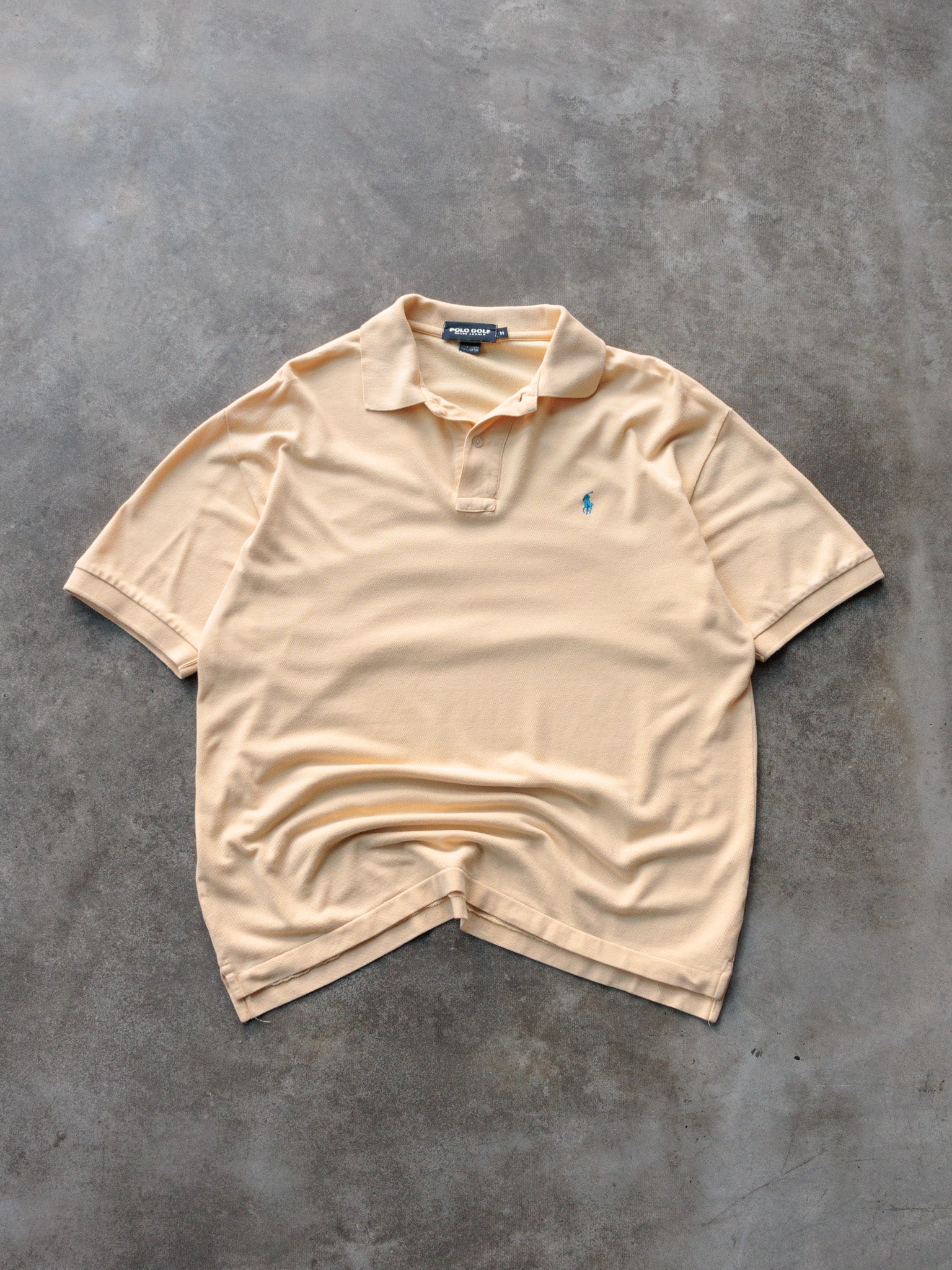 Vintage 90s Yellow Polo Golf Ralph Lauren Polo Shirt (M)