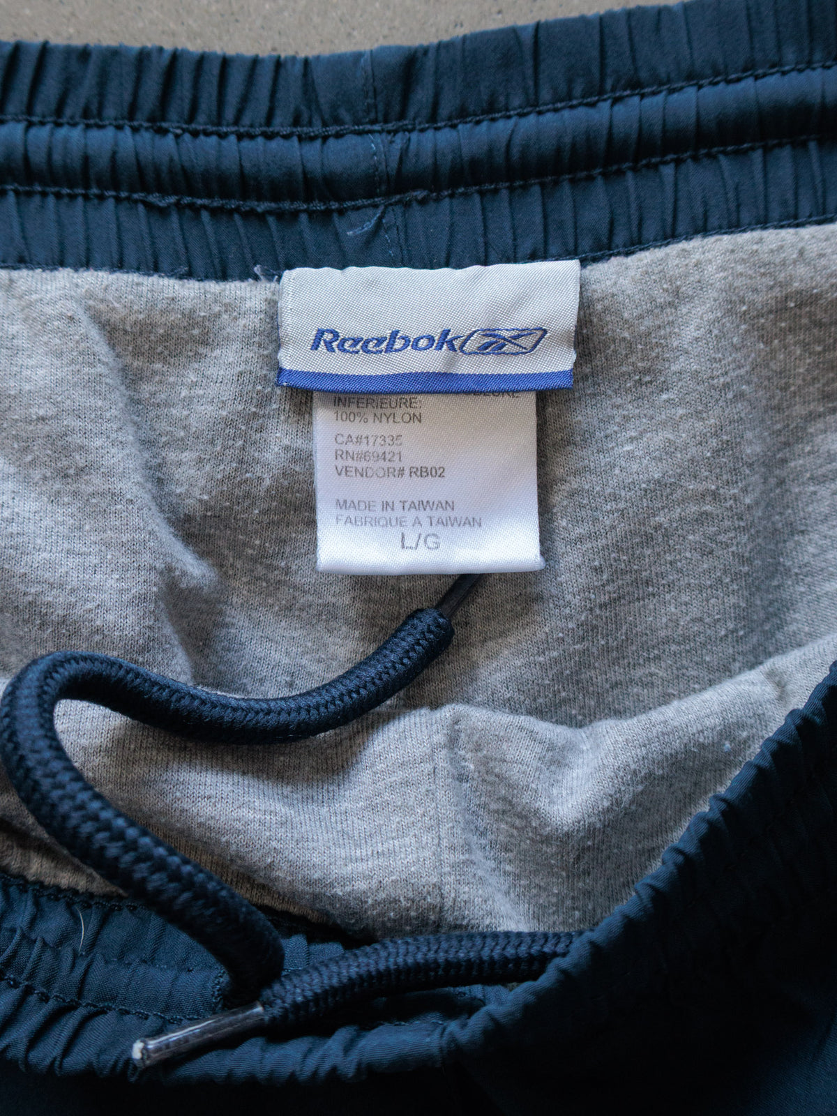 Vintage Navy Reebok Track Pants (L)